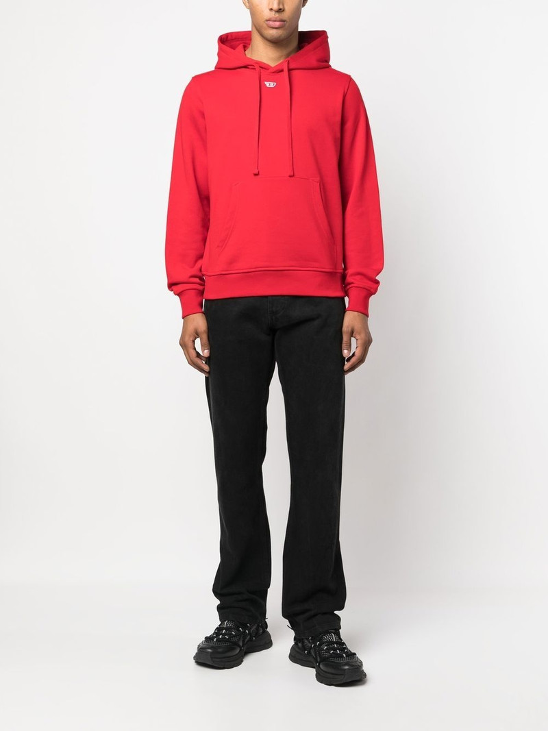 Diesel logo-patch detail hoodie outlook