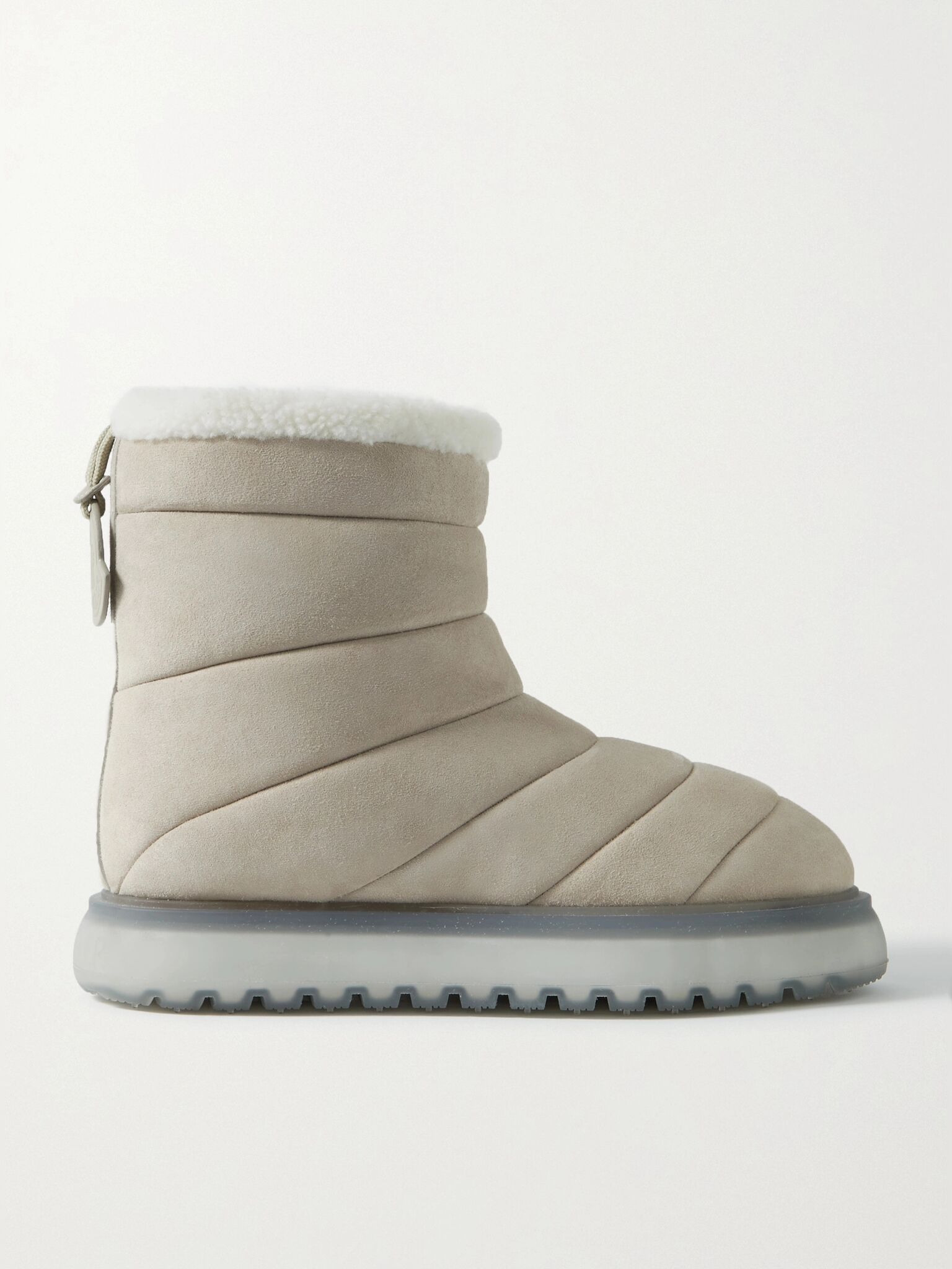 Hermosa shearling-lined suede ankle boots Beige - 1