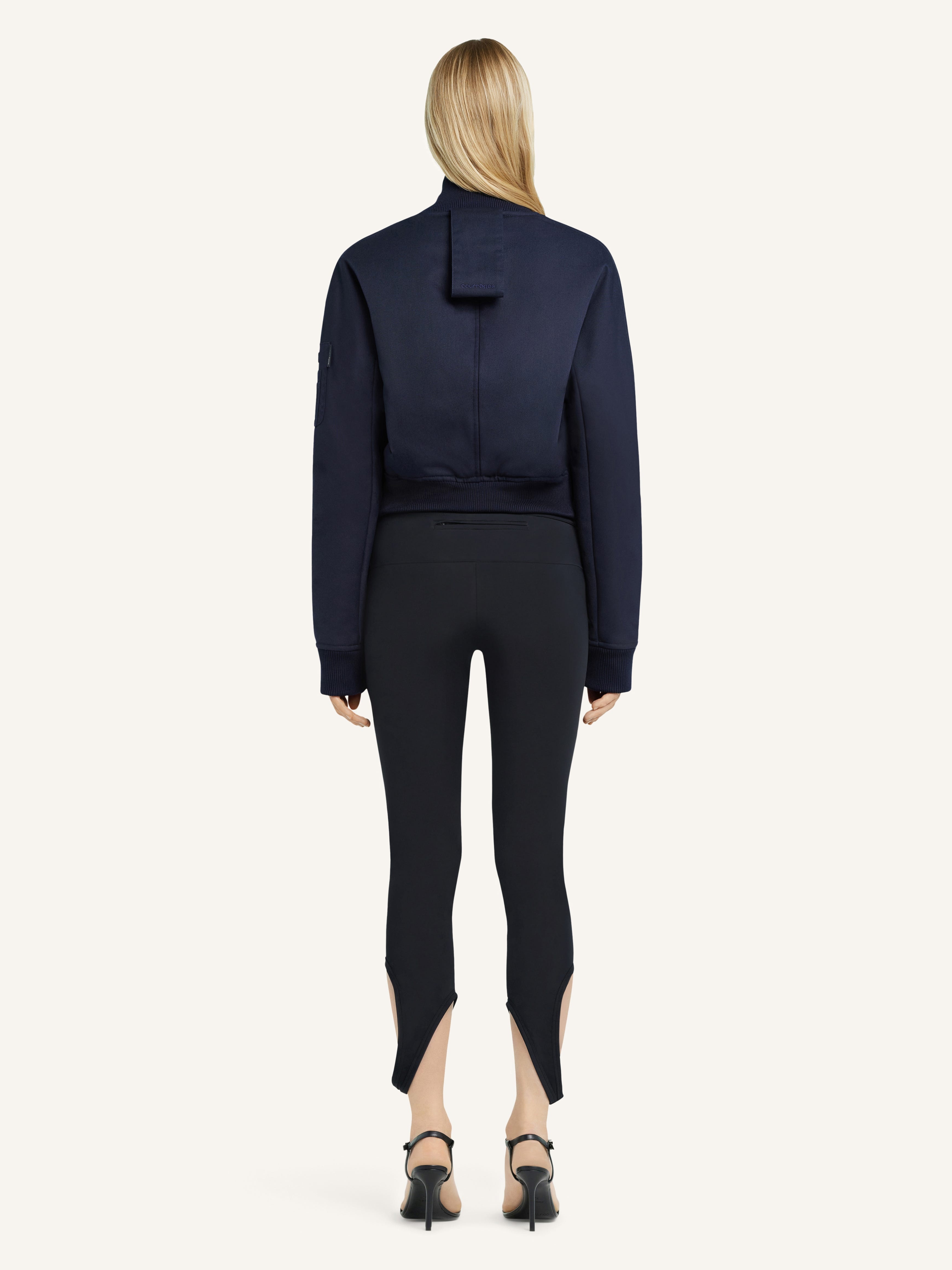 CROPPED SCUBA BOMBER JACKET - 4