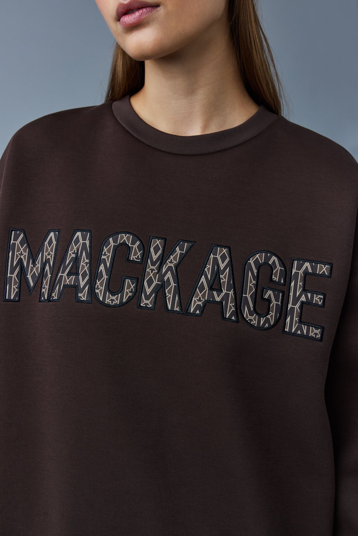 MAX double-face jersey monogram sweatshirt with wordmark - 9