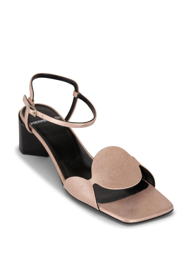 Pierre Hardy 55mm circle-motif leather sandals outlook