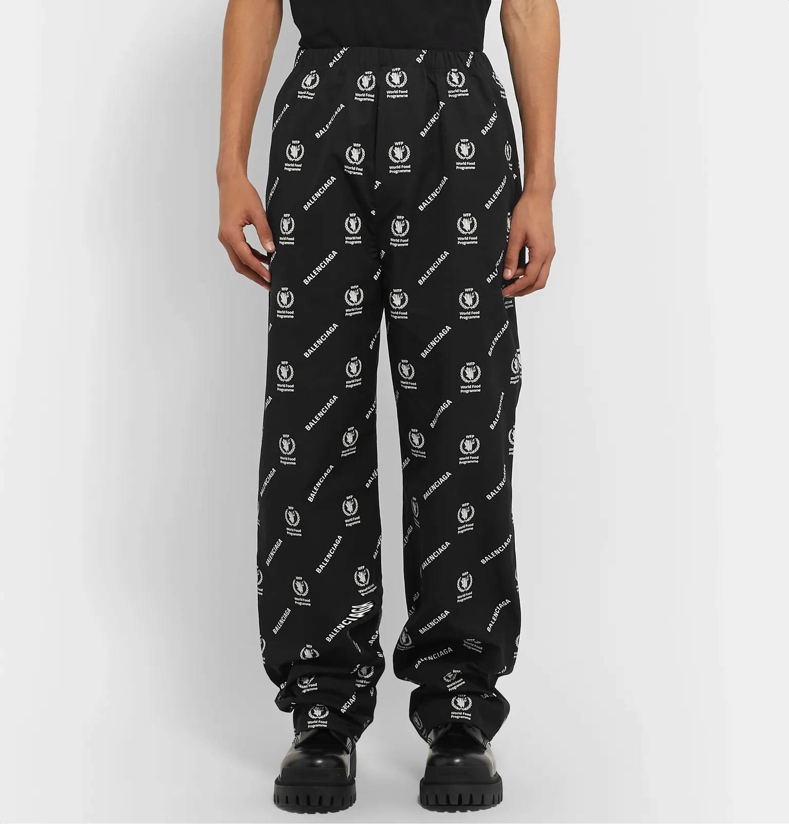 + World Food Programme Logo-Print Cotton-Poplin Trousers - 4