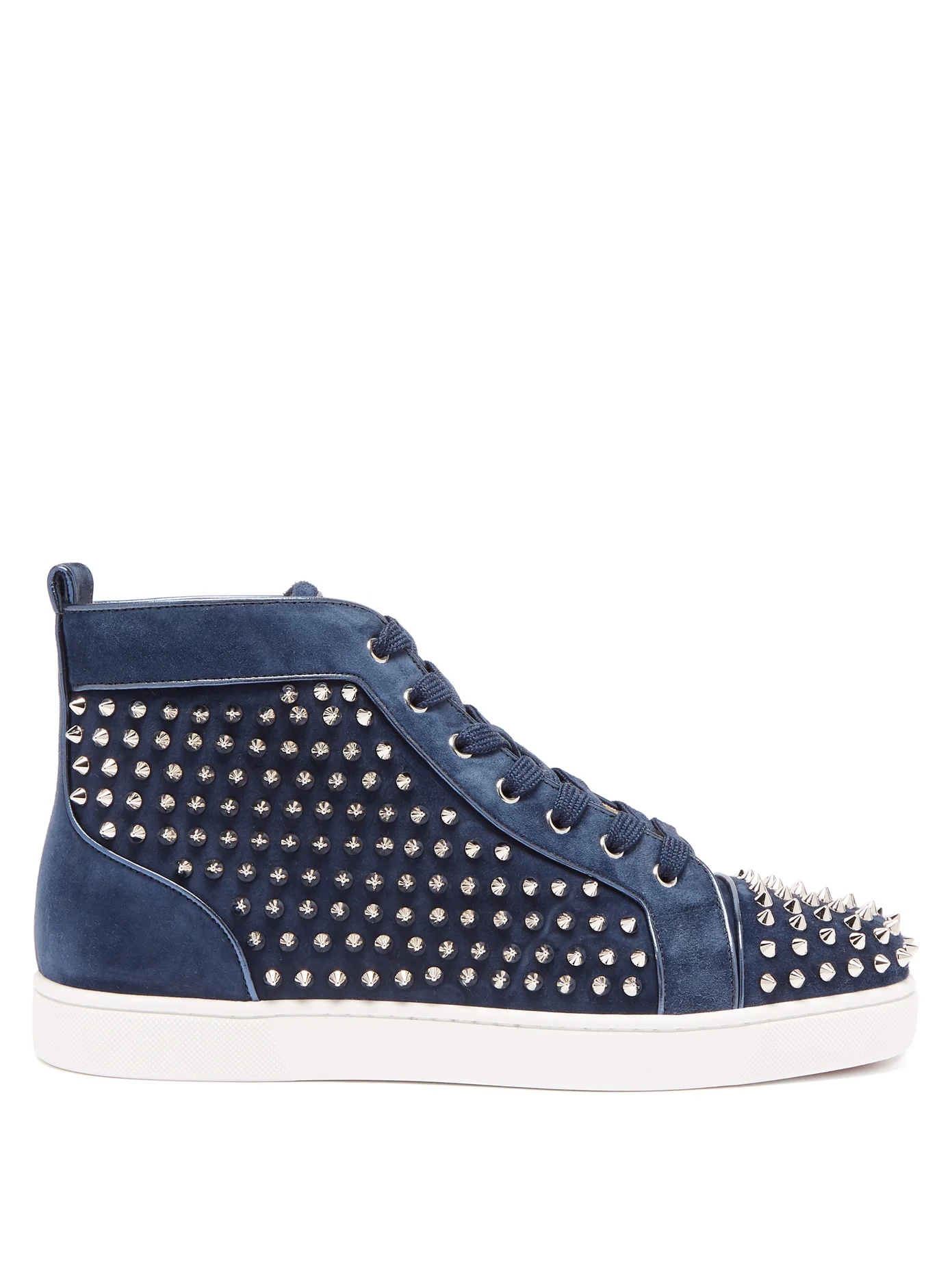 Louis Orlato studded suede high-top trainers - 1