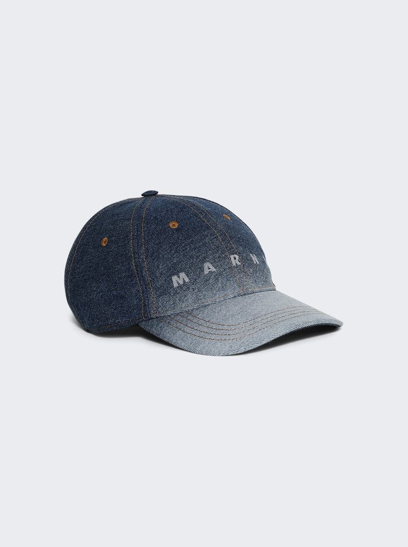 Marni Denim Baseball Cap Ultramarine outlook