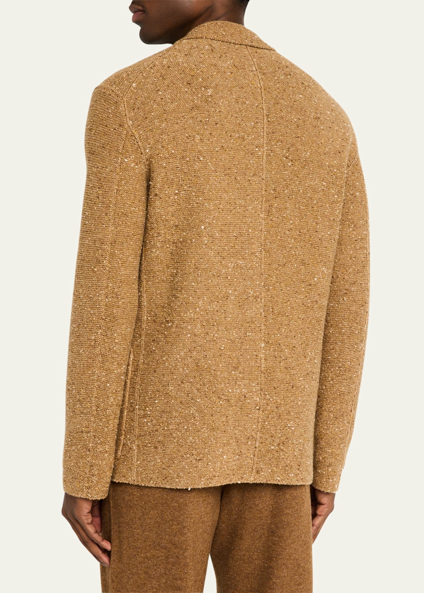 Men's Cernobbio Cashmere and Linen Knit Jacket - 3