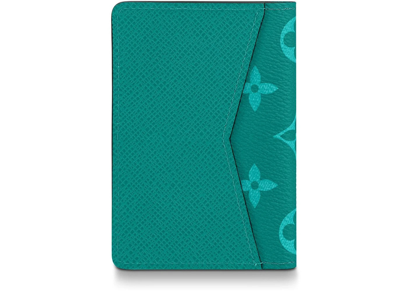 Louis Vuitton Pocket Organizer Monogram Amazon Taiga Pine Green - 2