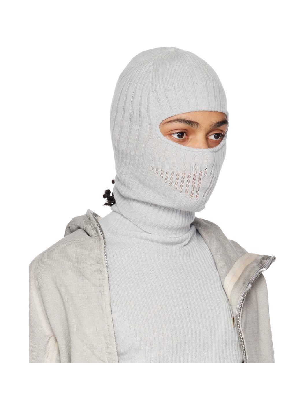 Gray Seamless Balaclava - 2