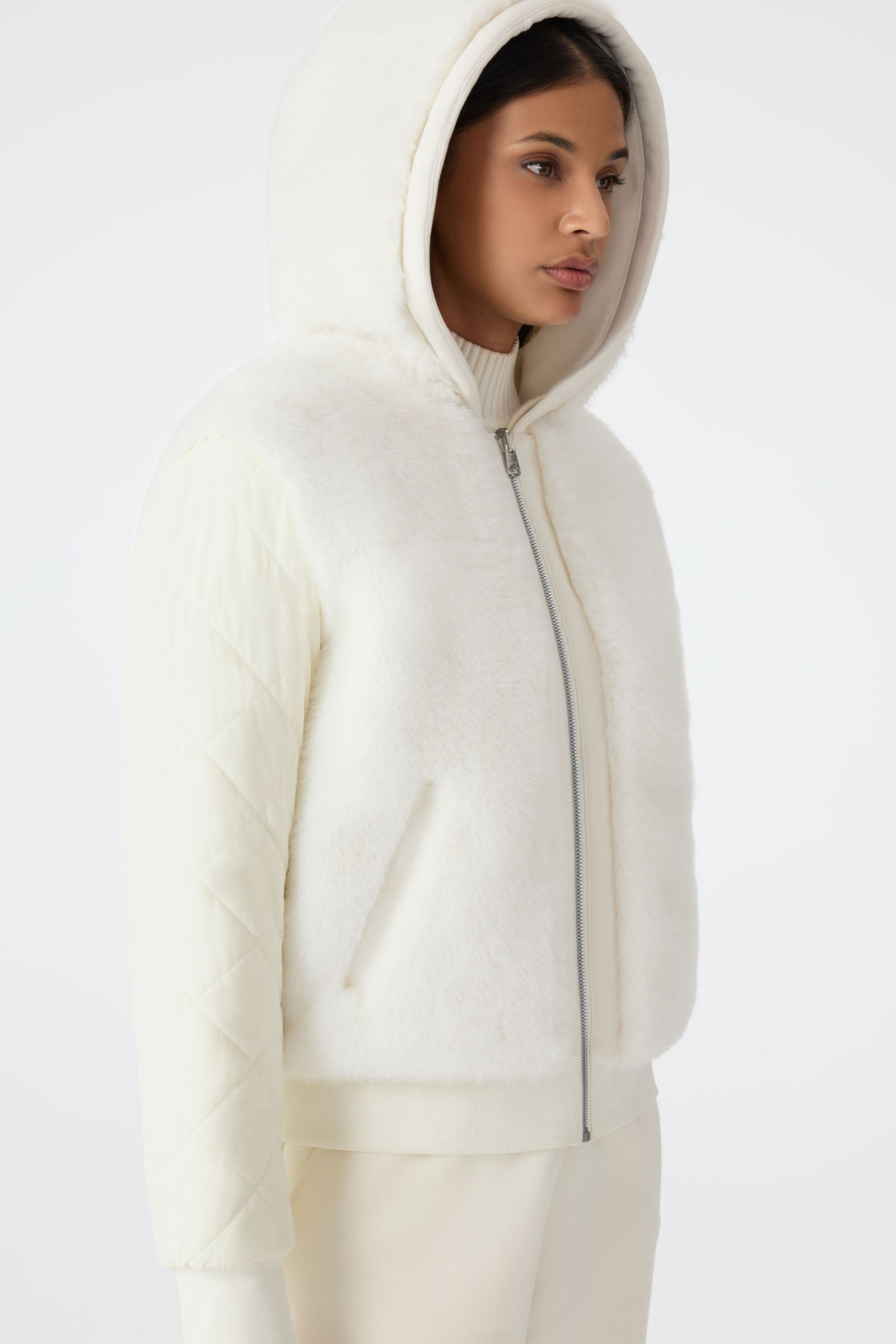 GWENDAL Reversible Faux Fur Hoodie - 5
