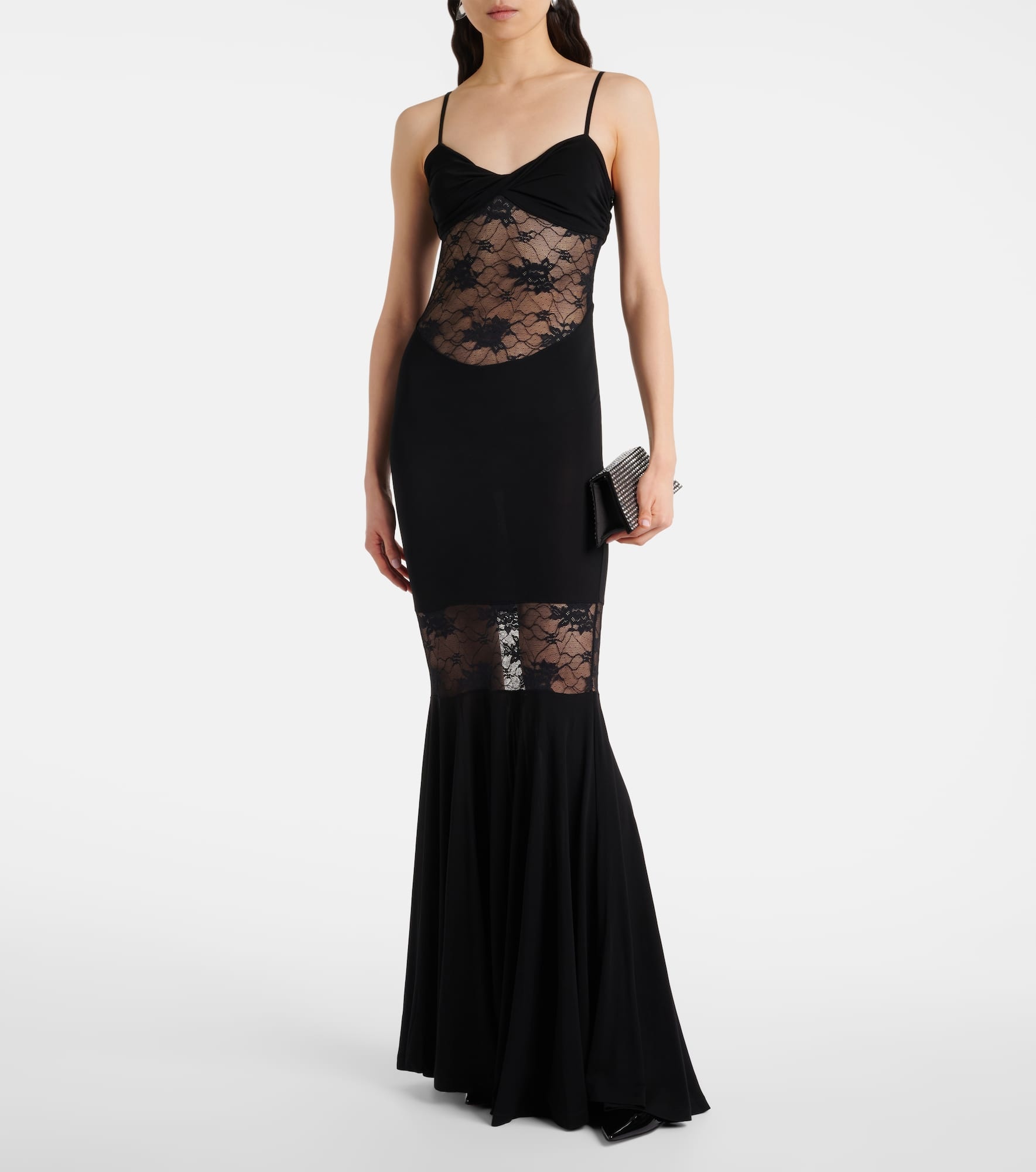Paneled lace gown - 2