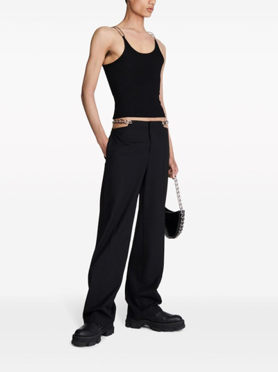 Dion Lee chain-link wool-blend tailored trousers outlook