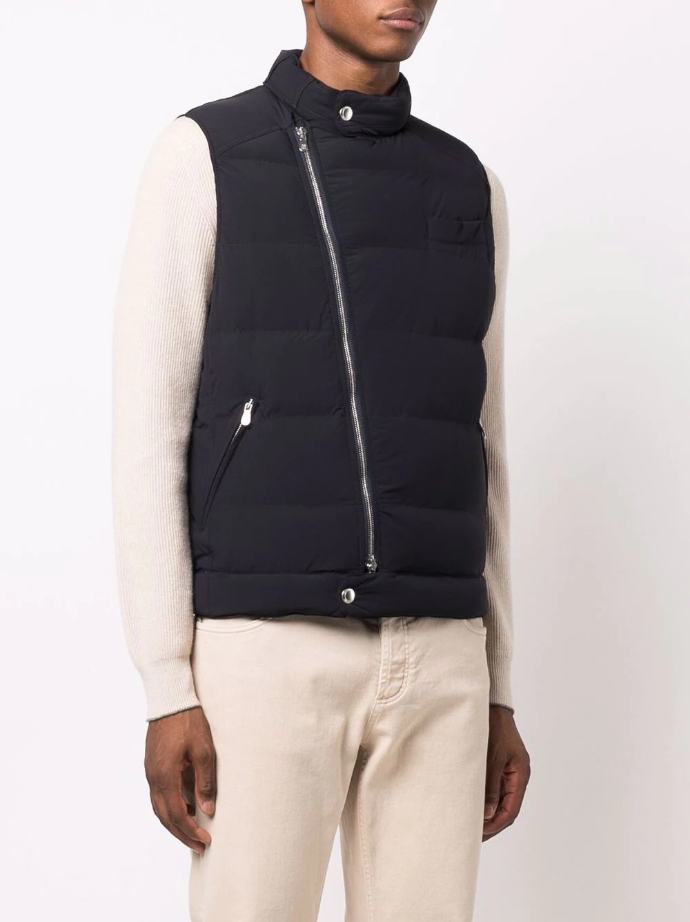 half-zip padded gilet - 3