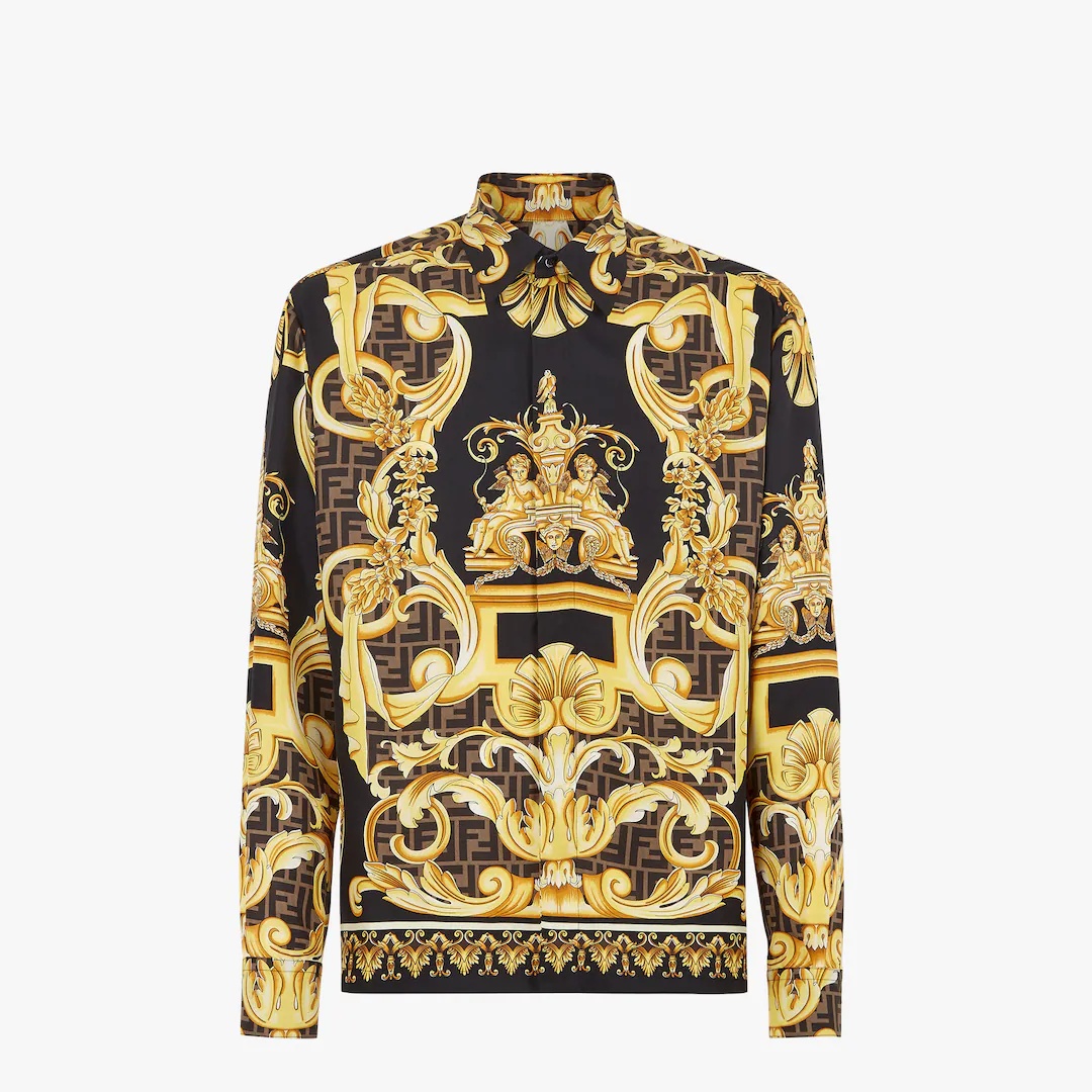 Fendace multicolor silk shirt - 1