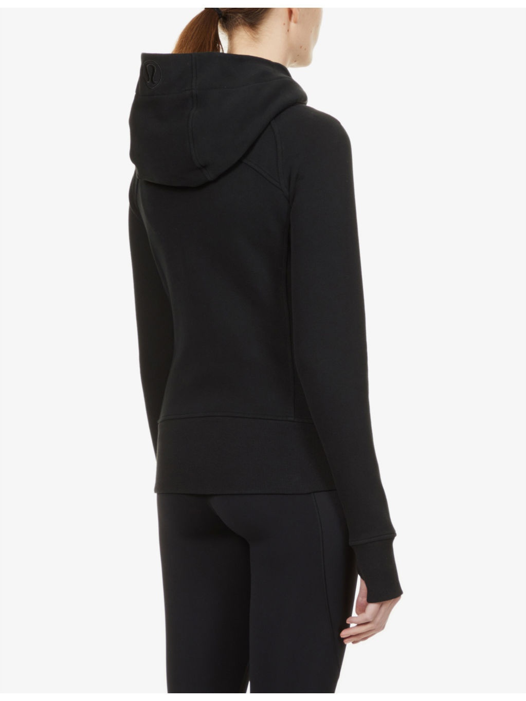 Scuba slim-fit cotton-blend knitted hoody - 4