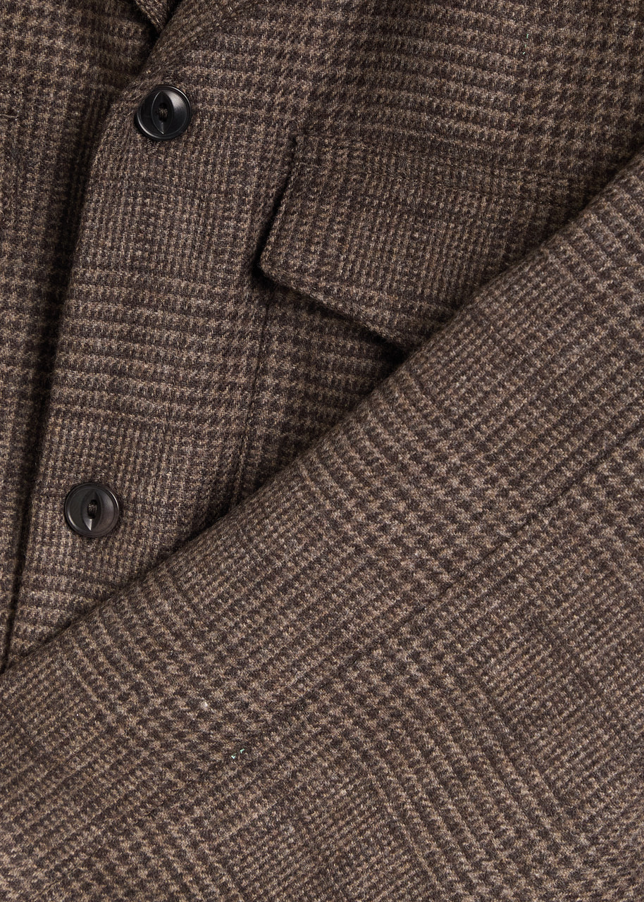 Officine Générale Judas Houndstooth Wool Overshirt - 5