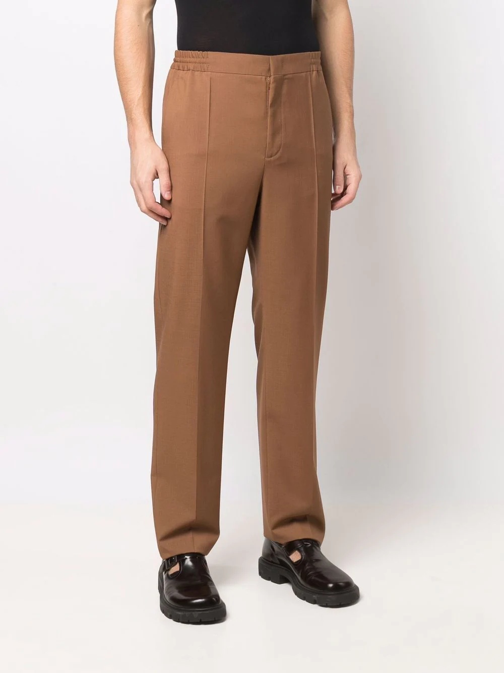 tailored straight-leg trousers - 3