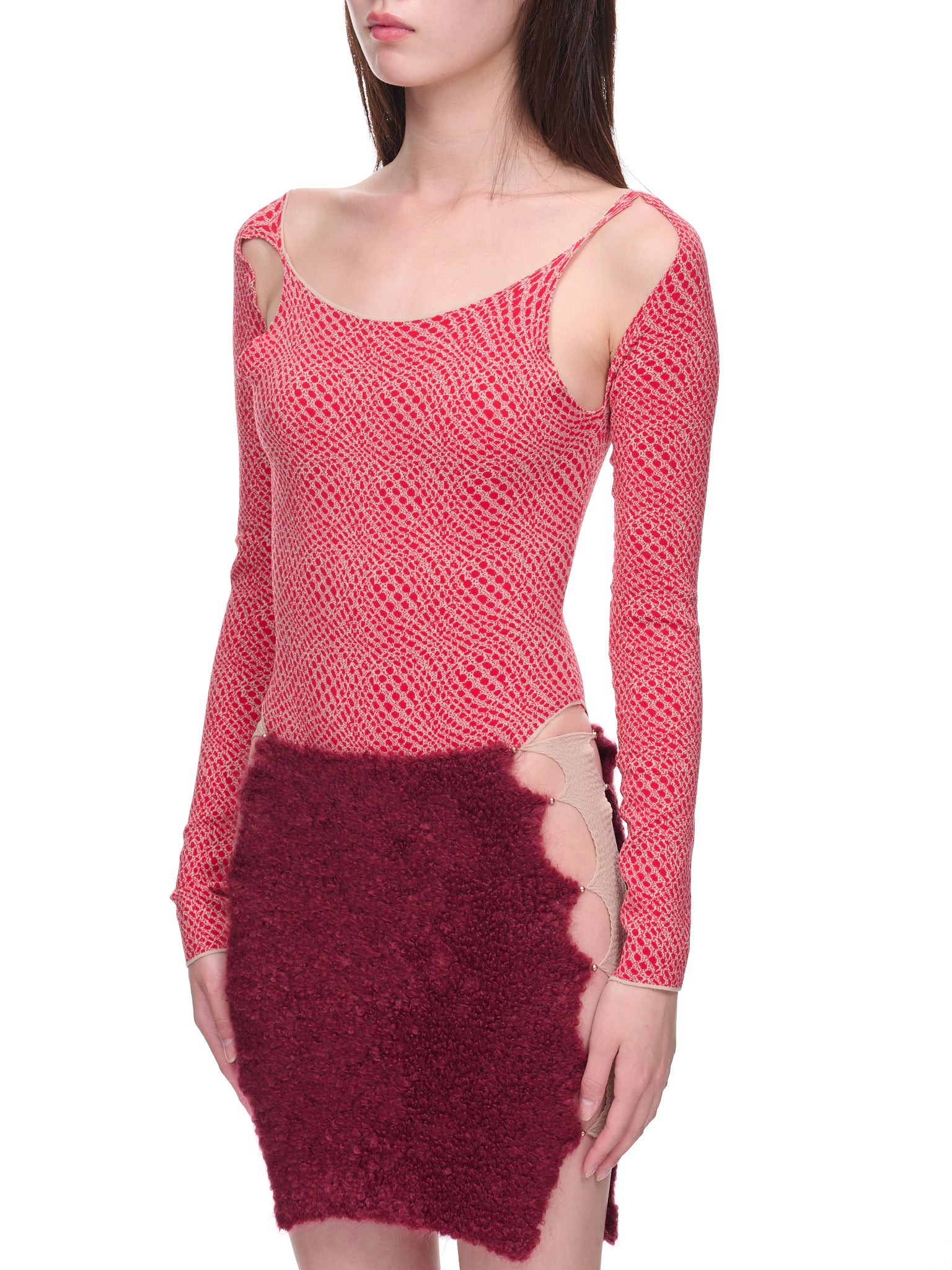 Jacquard Knit Bodysuit - 2