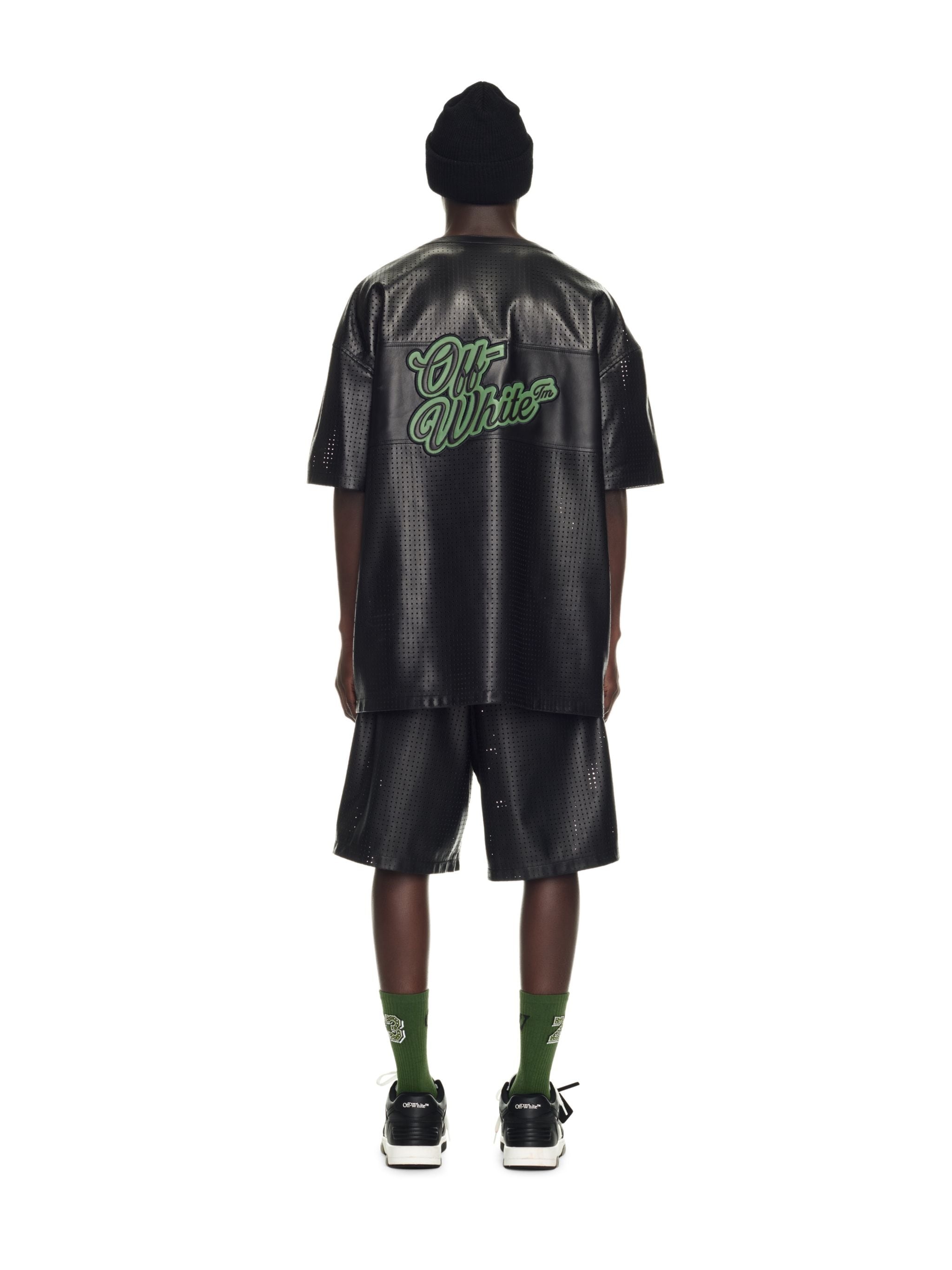 Natlover Leather Mesh Basket Shorts - 4