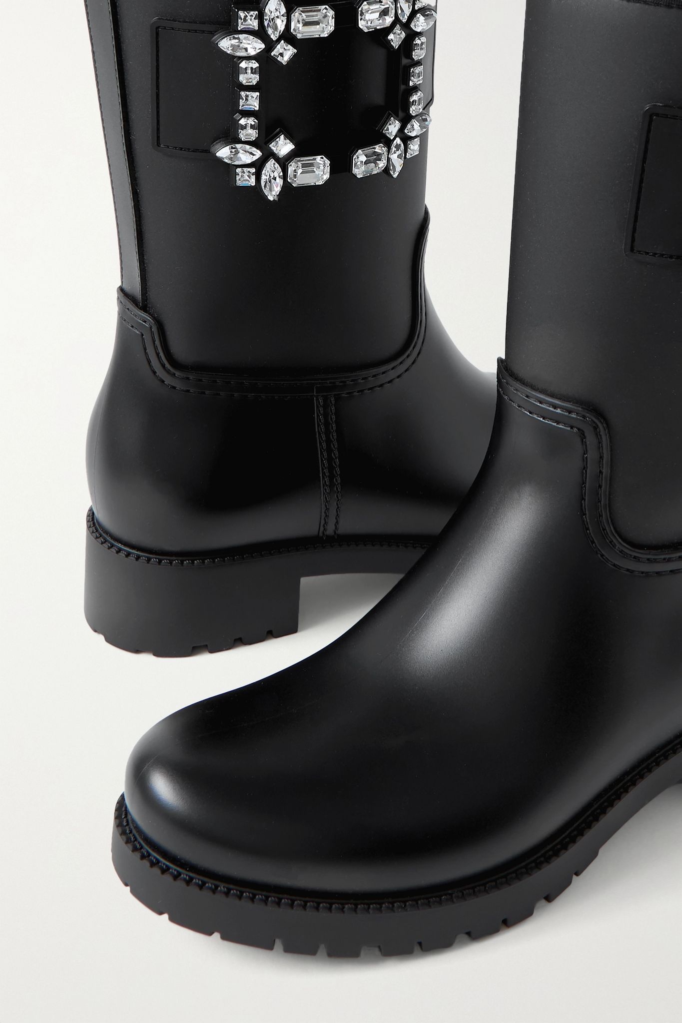 Tempête Viv' crystal-embellished rubber rain boots - 4