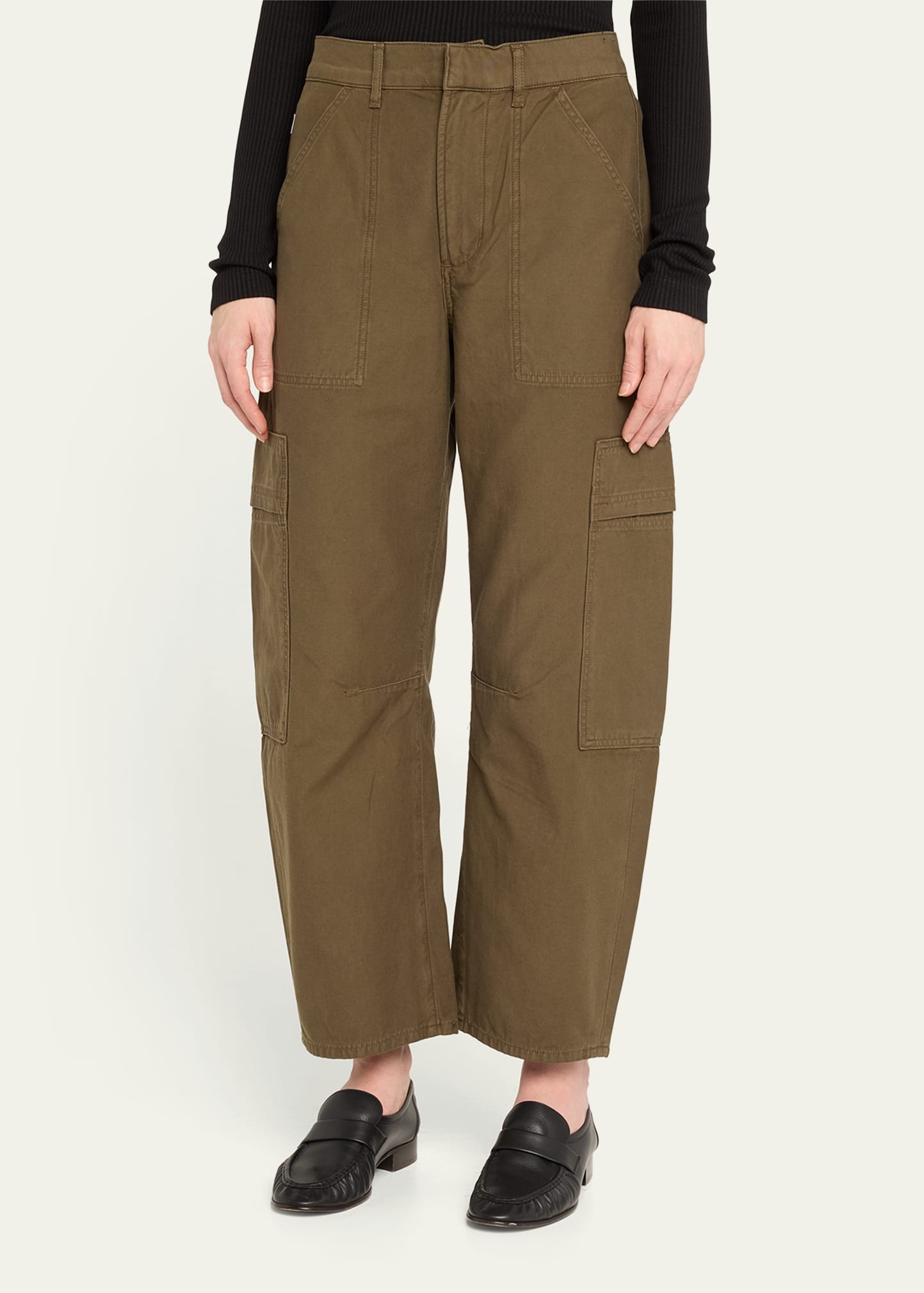 Marcelle Straight Twill Cargo Pants - 4