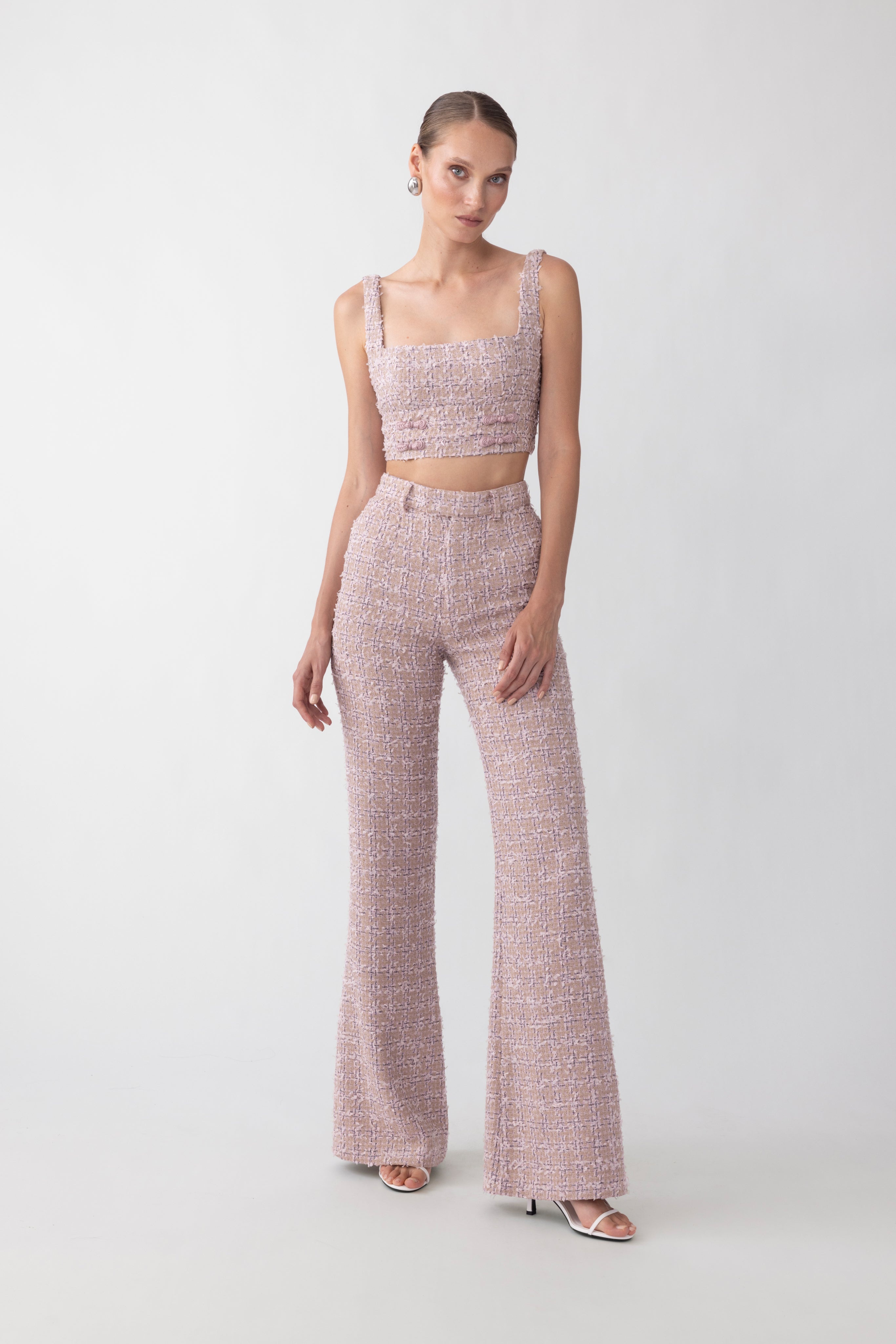 BRIDGETTE TWEED TOP - 2