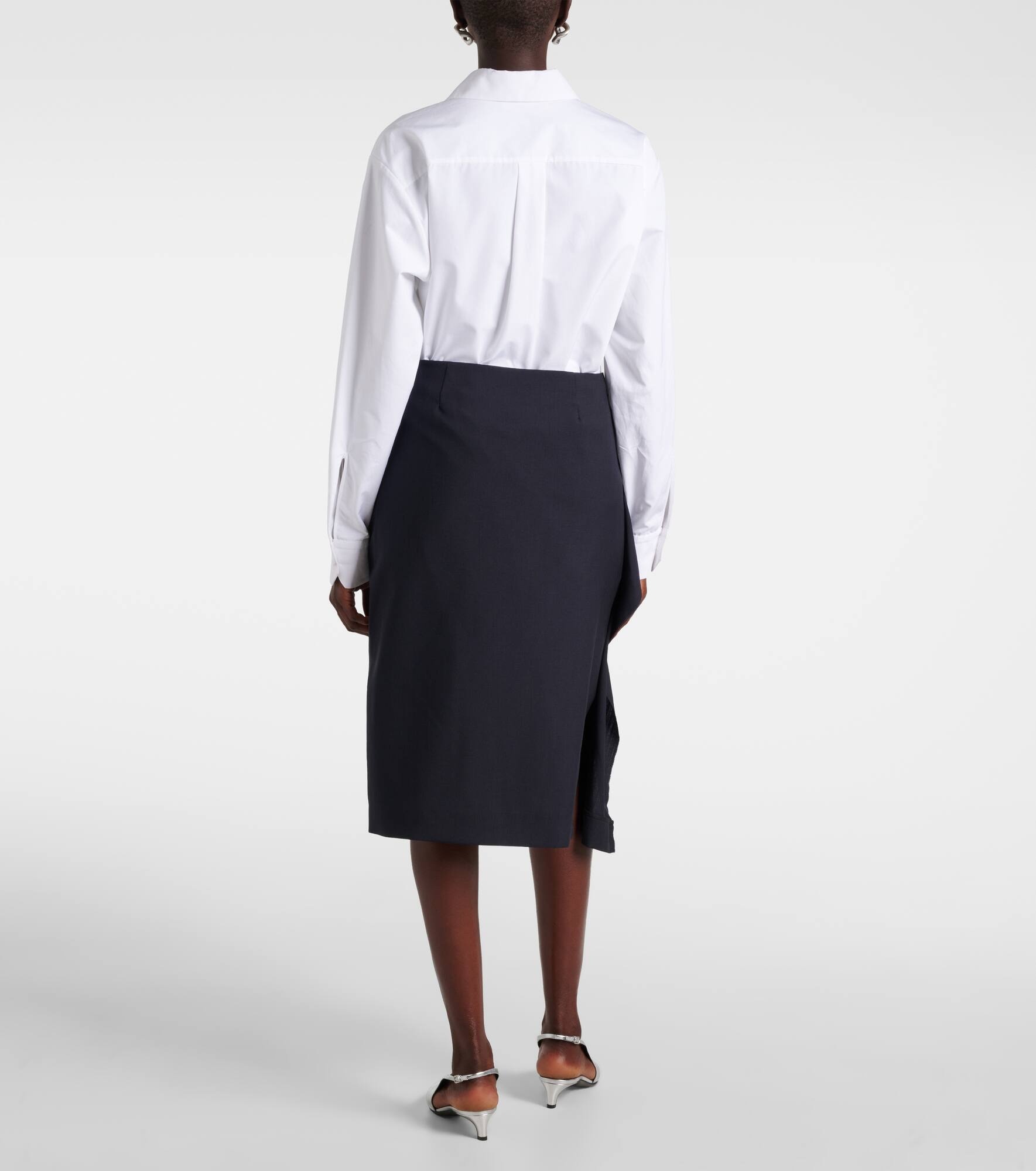 Wool wrap skirt - 3
