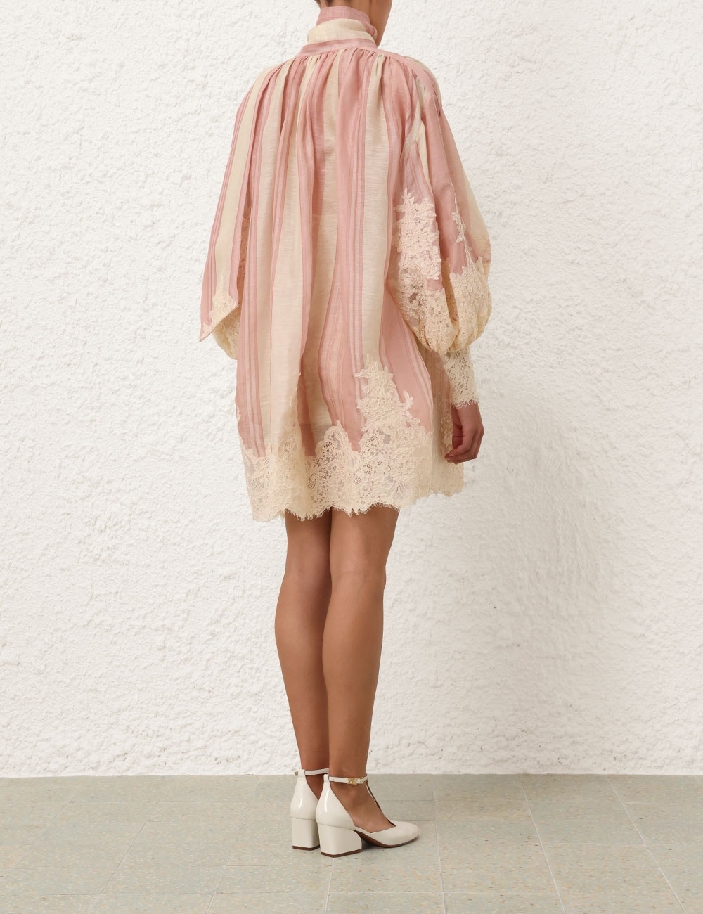 Zimmermann NATURA LACE EDGE TIE MINI - 8023DS241PCST | REVERSIBLE