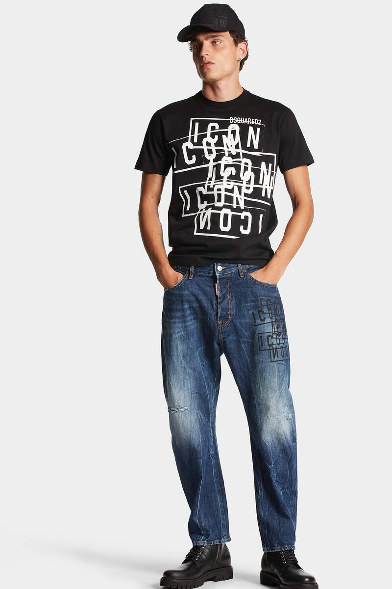 ICON DARK WASH STAMPS BRO JEANS - 3