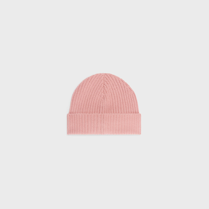 CELINE Triomphe beanie in heritage cashmere outlook