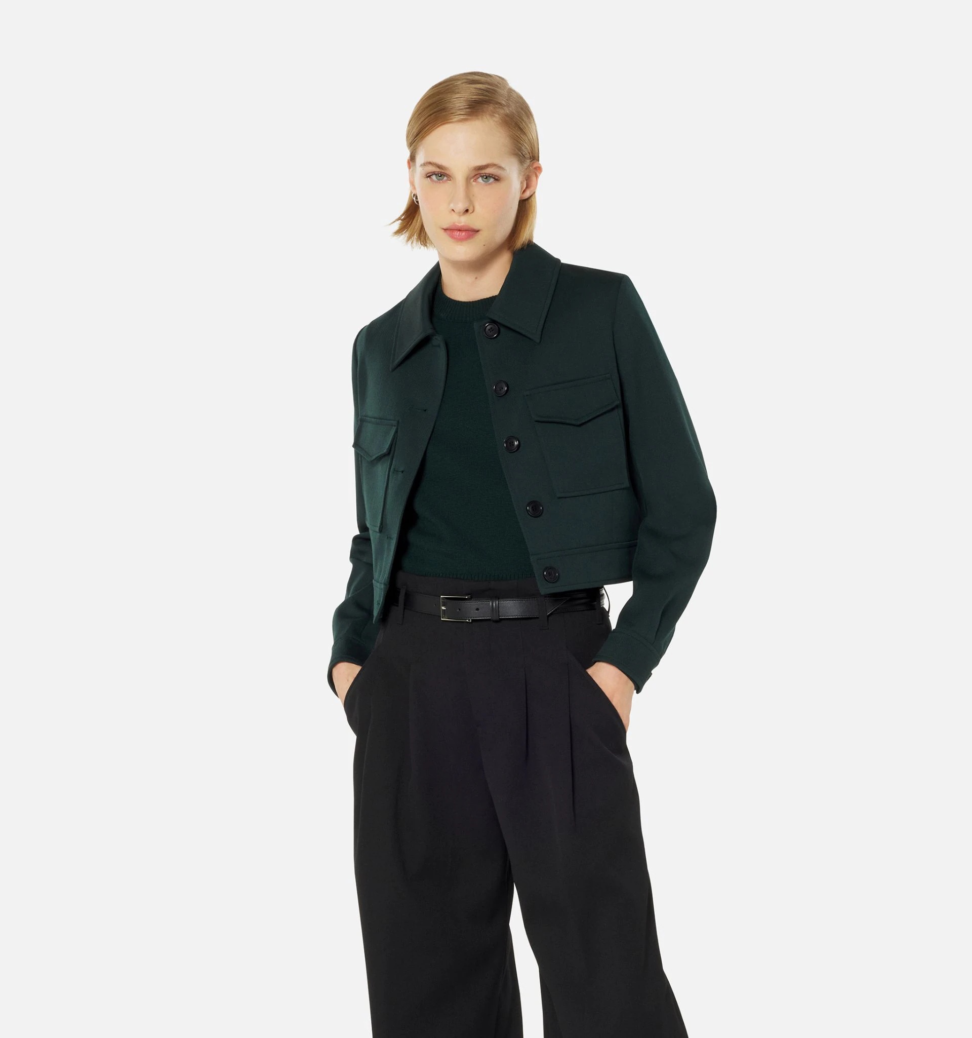 Buttoned Short Jacket - 2