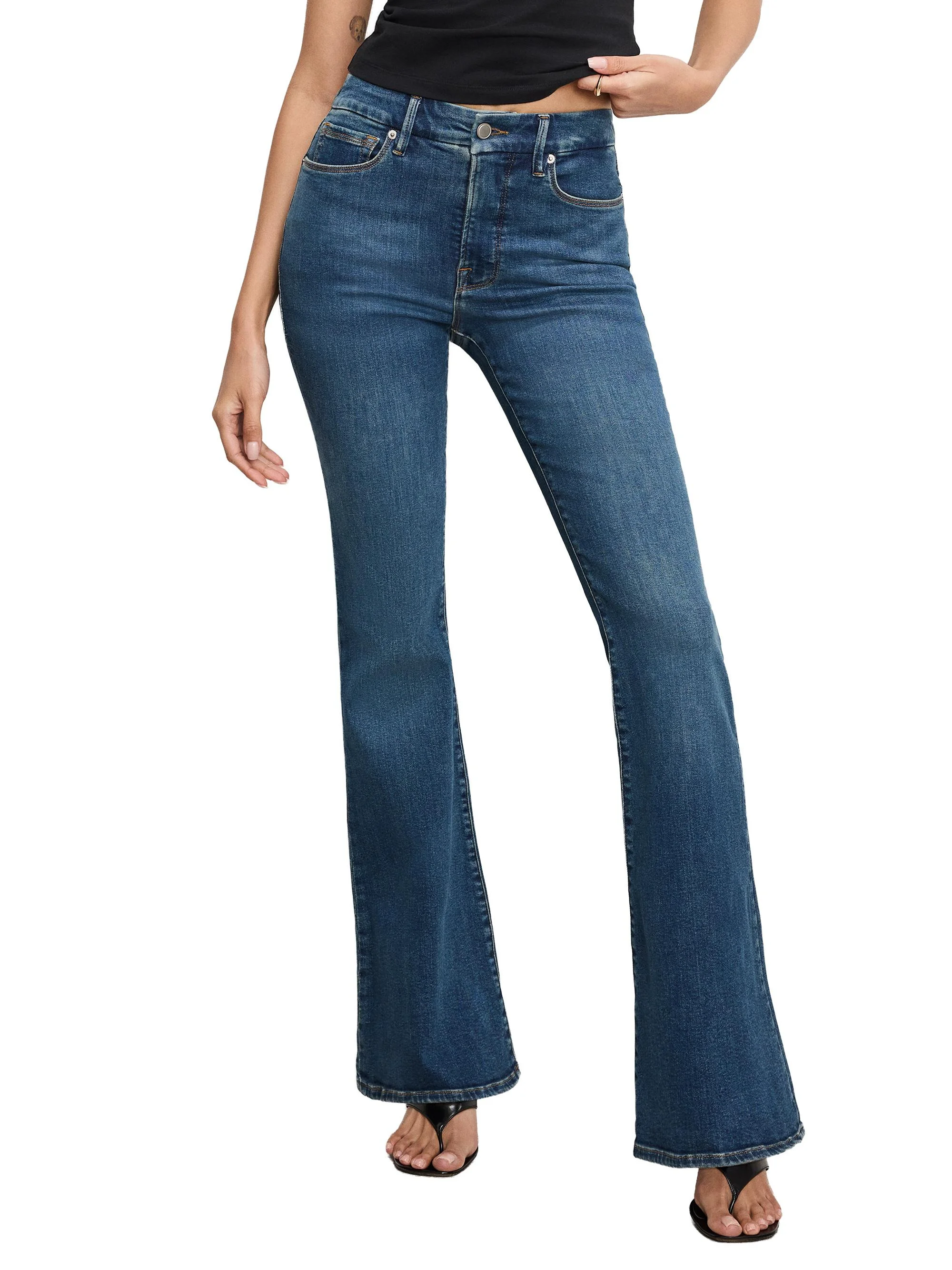 Women's Good Legs High-Rise Flare Jeans - Blue - 1