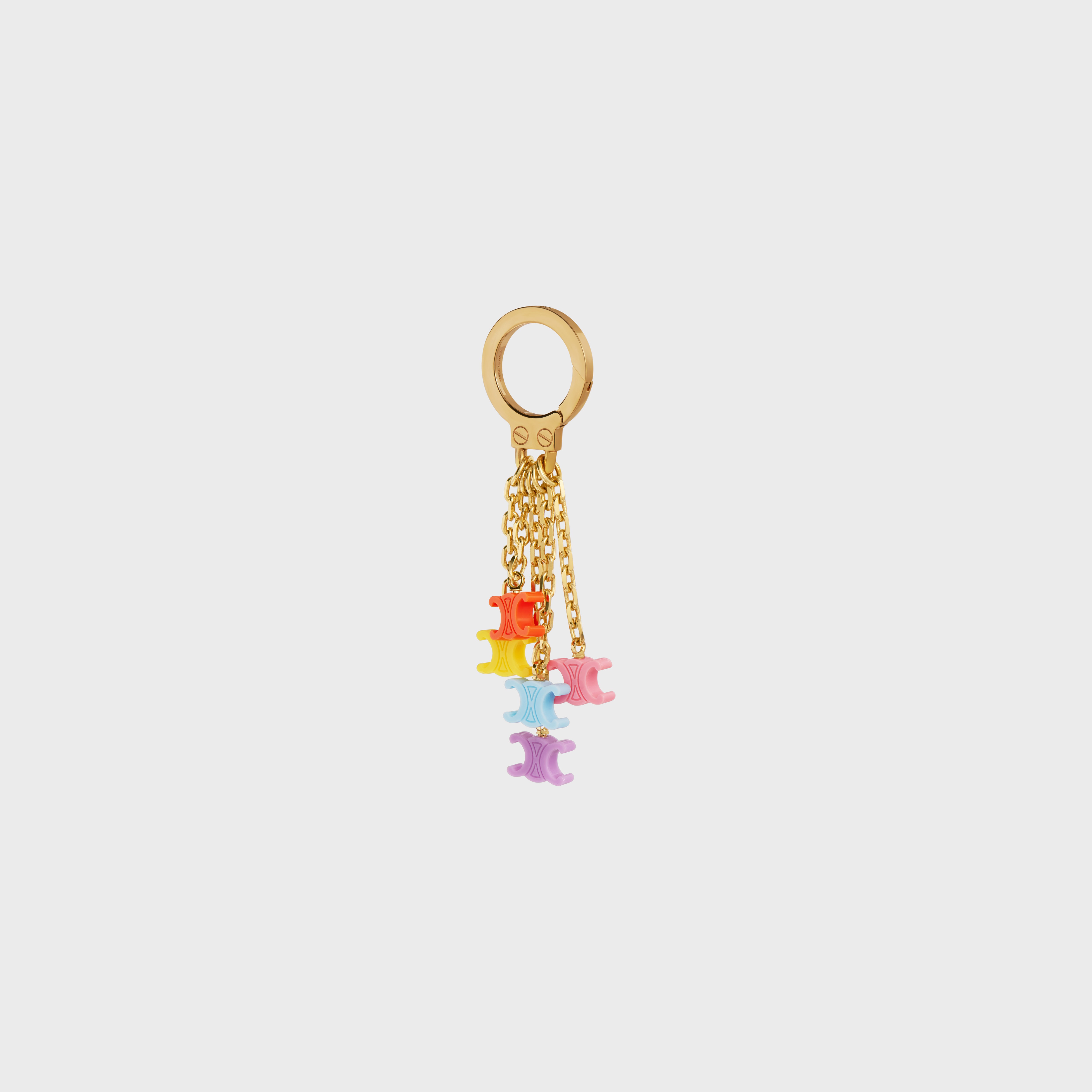 MULTICOLOUR TRIOMPHE CHARM in BRASS AND PLEXIGLASS - 4