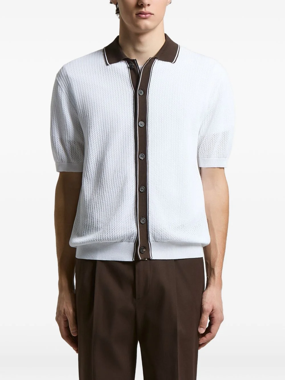 button-up polo - 1