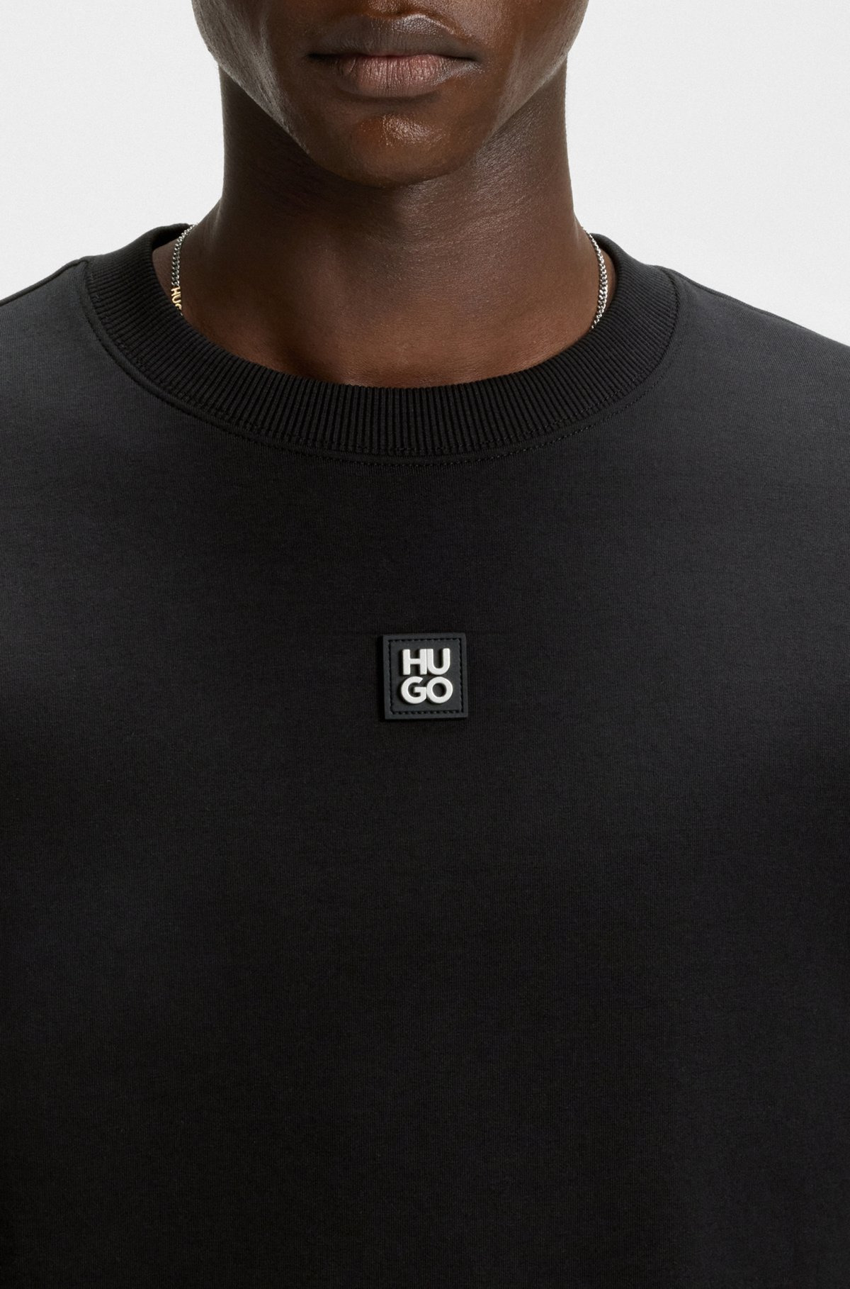 SWEATSHIRT WITH STACKED-LOGO BADGE - 3