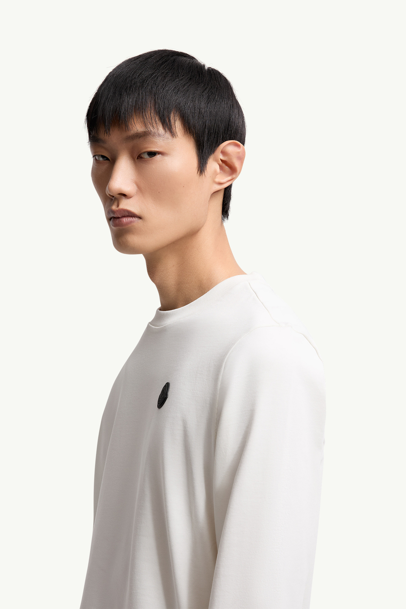 Graphic Logo Long Sleeve Cotton T-Shirt - 4