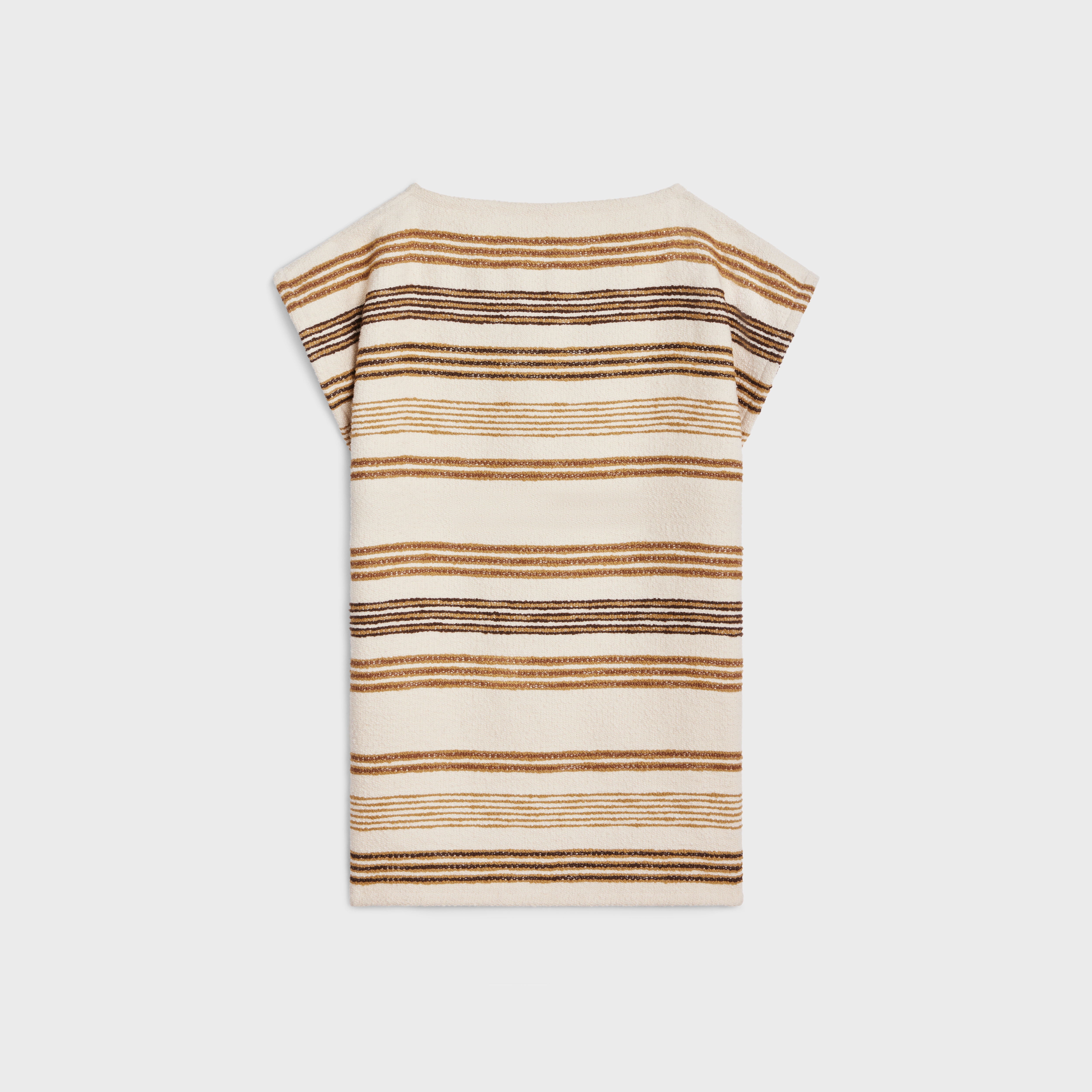 baja mini dress in celine striped cotton tweed - 2