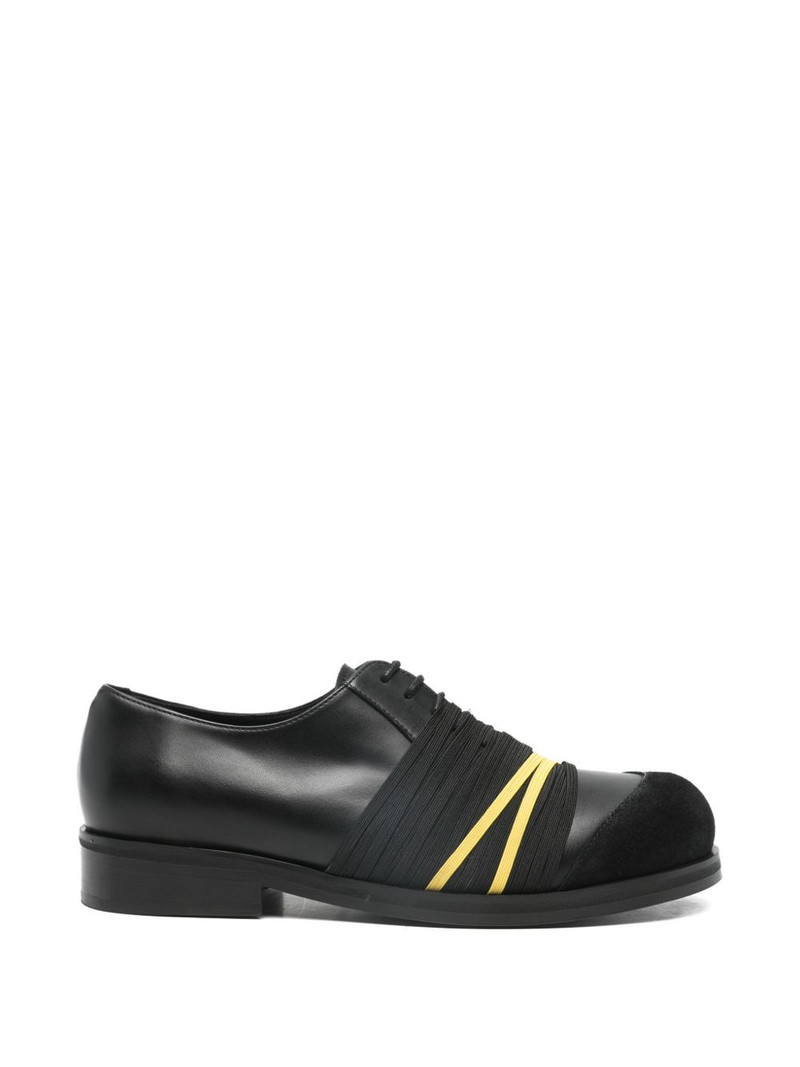 elastic-detail biker derby shoes 1