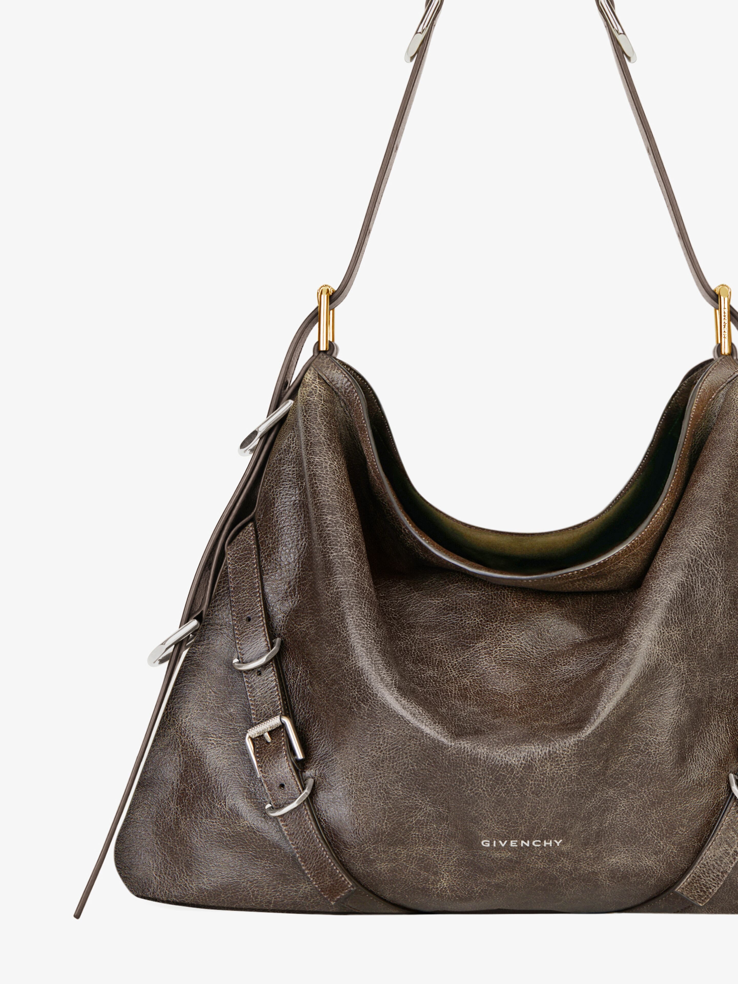 MEDIUM VOYOU BAG IN AGED LEATHER - 6