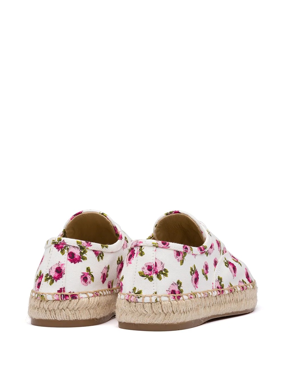 gabardine floral espadrilles - 3