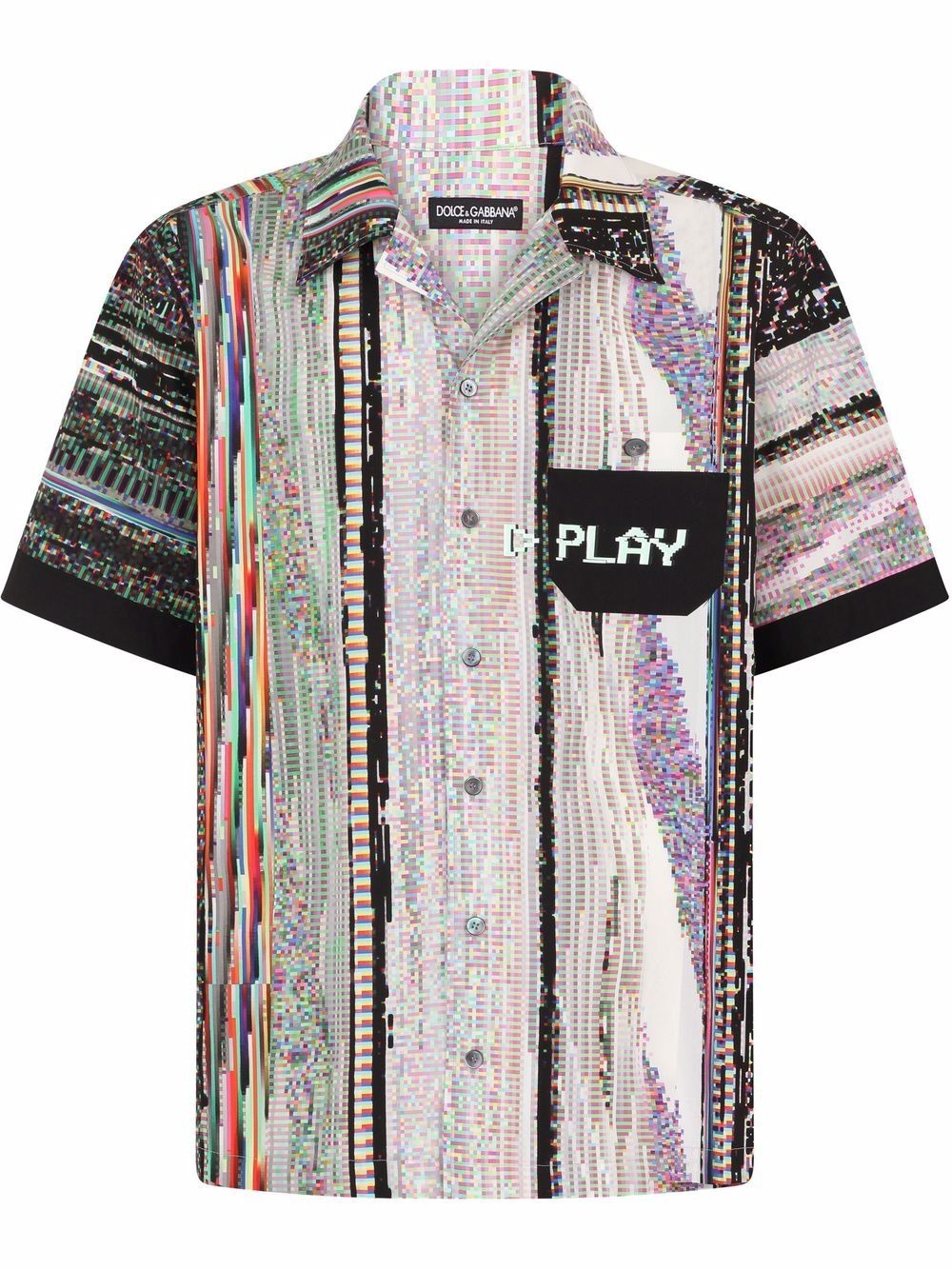 graphic-print short-sleeve shirt - 1