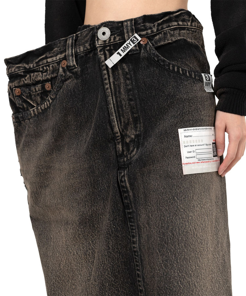 Huge Layered Denim Skirt 7