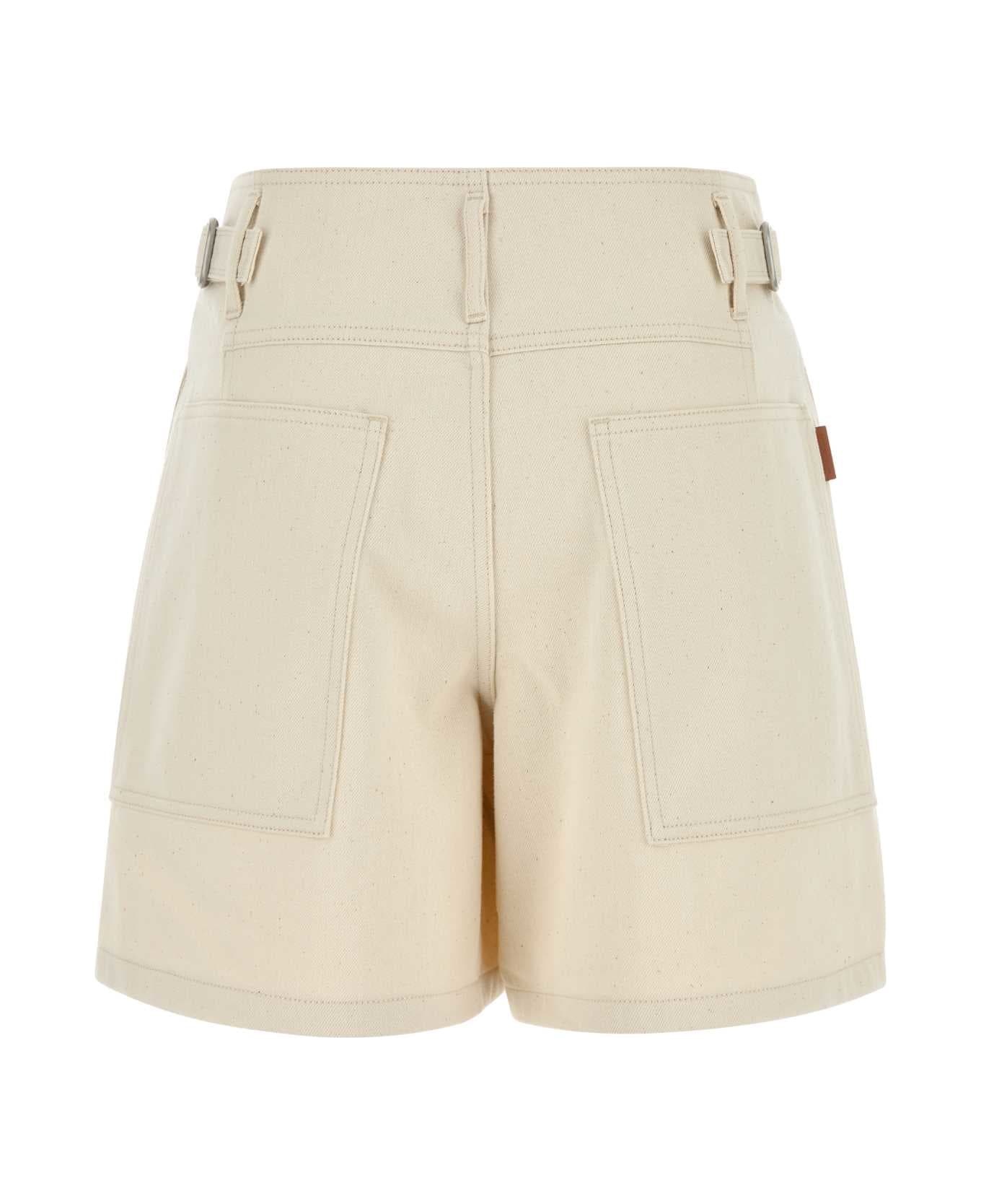 Sand Denim Bermuda Shorts - 2