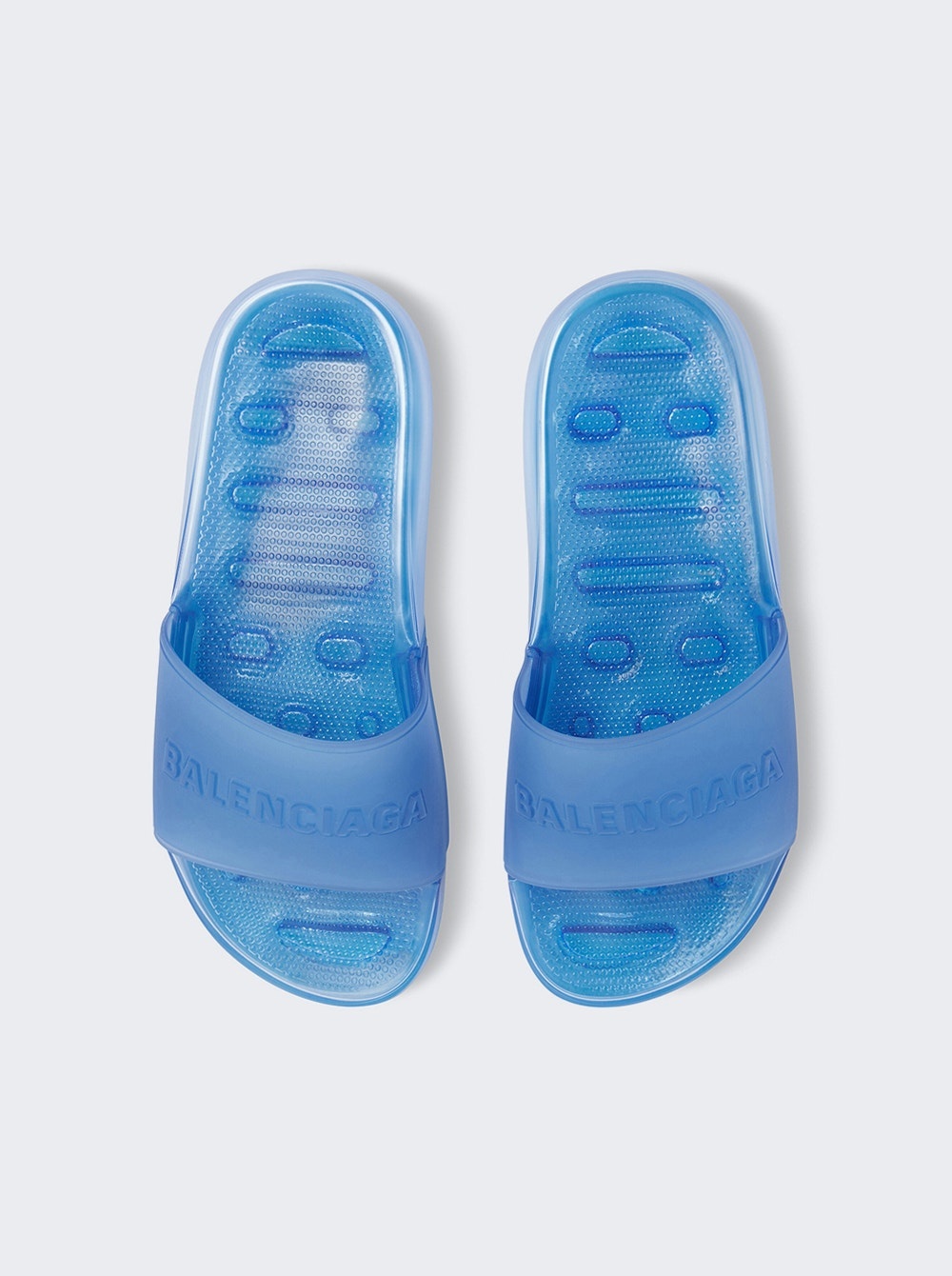 Pool Transparent Slide Sandal Blue - 5