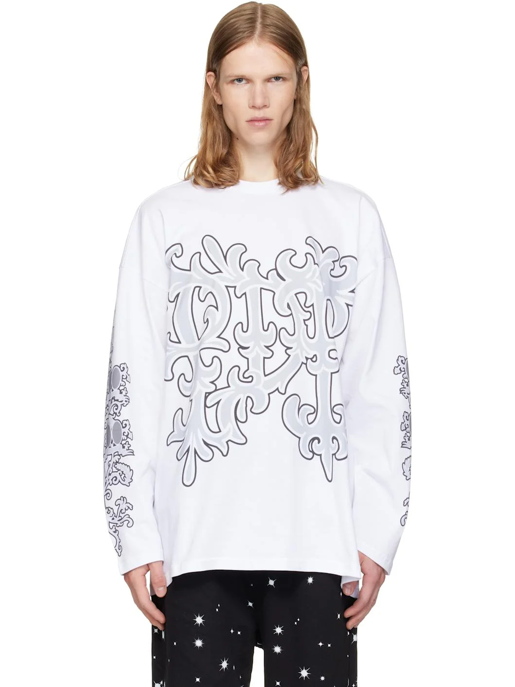 White ML Liberty Long Sleeve T-shirt - 1