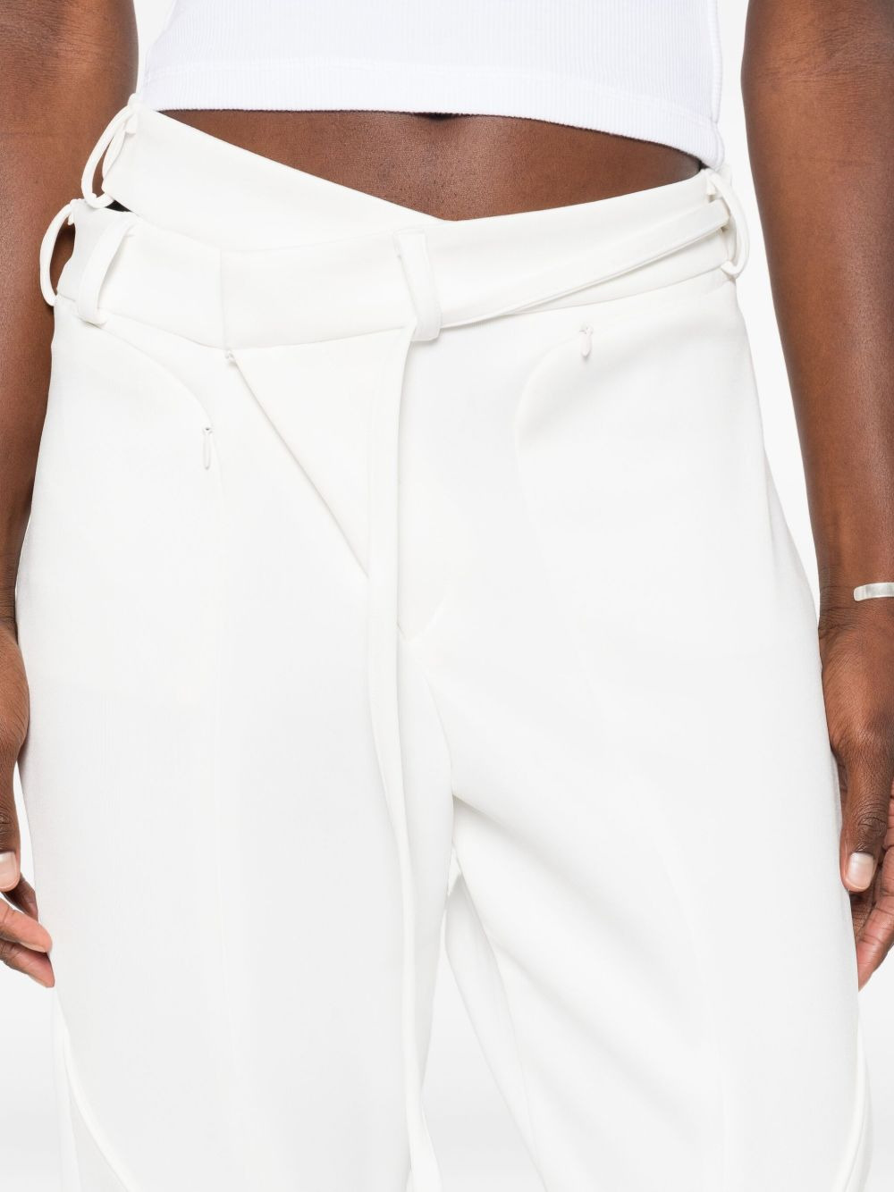 contrast-panel trousers - 5