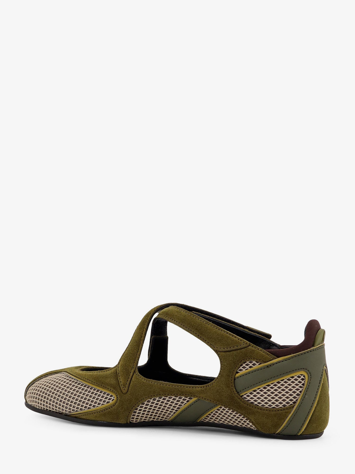 Floor 01 Mesh And Suede Ballerinas Flat - 4