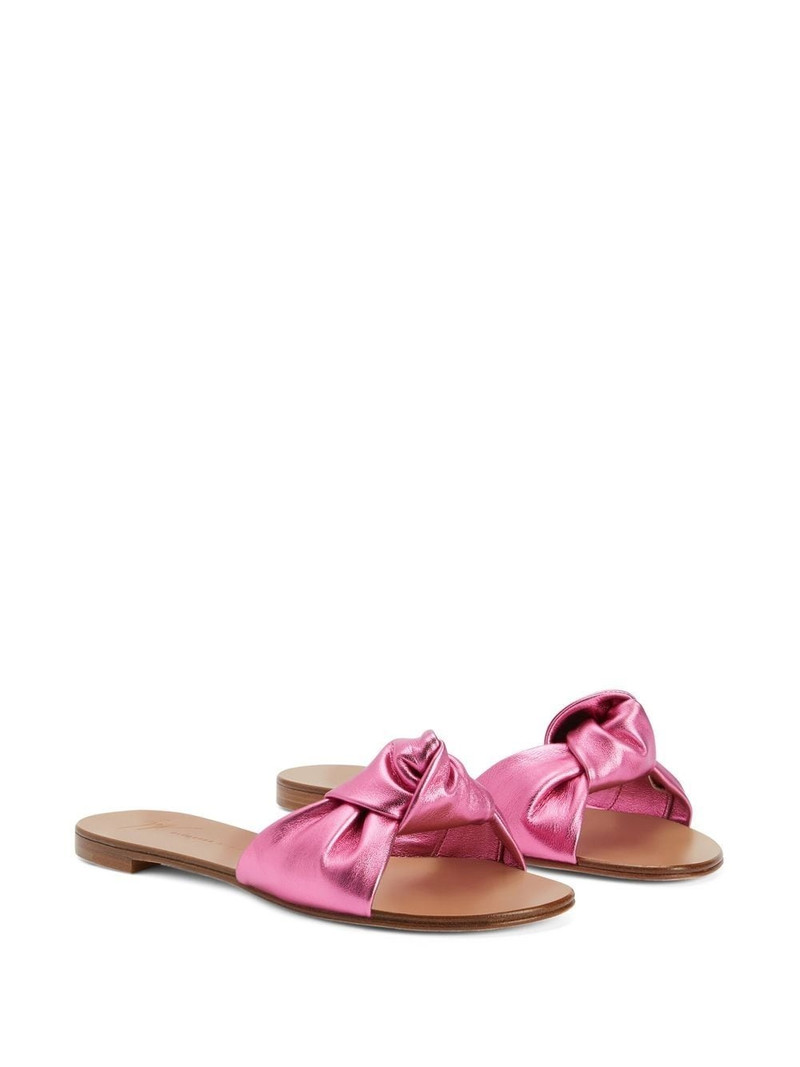 Giuseppe Zanotti Aycha knot-detailing flat sandals outlook