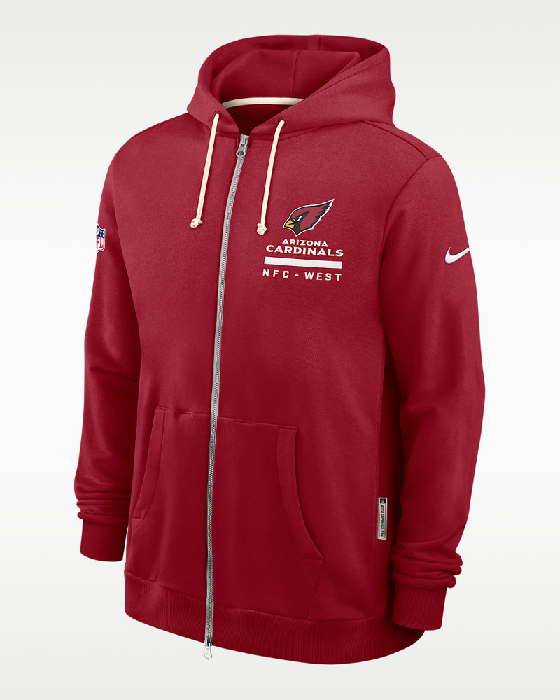 Arizona Cardinals Utility Player Sideline Men's Nike Dri-FIT NFL Full-Zip Hoodie 1