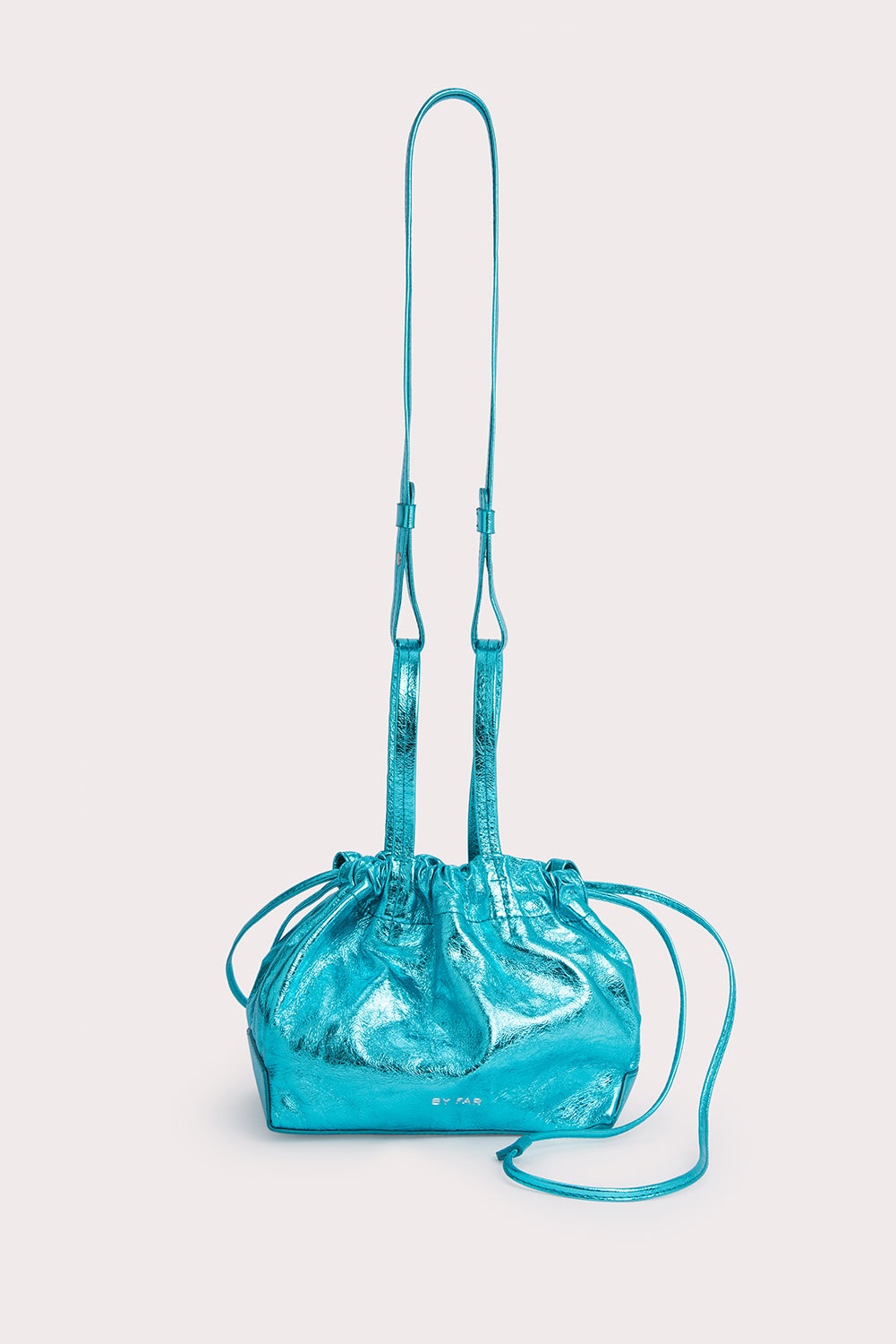 Malmo Aquamarine Metallic Leather - 7