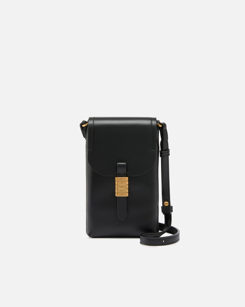 LEATHER SMARTPHONE CASE WITH SHOULDER STRAP AND LOGO 1