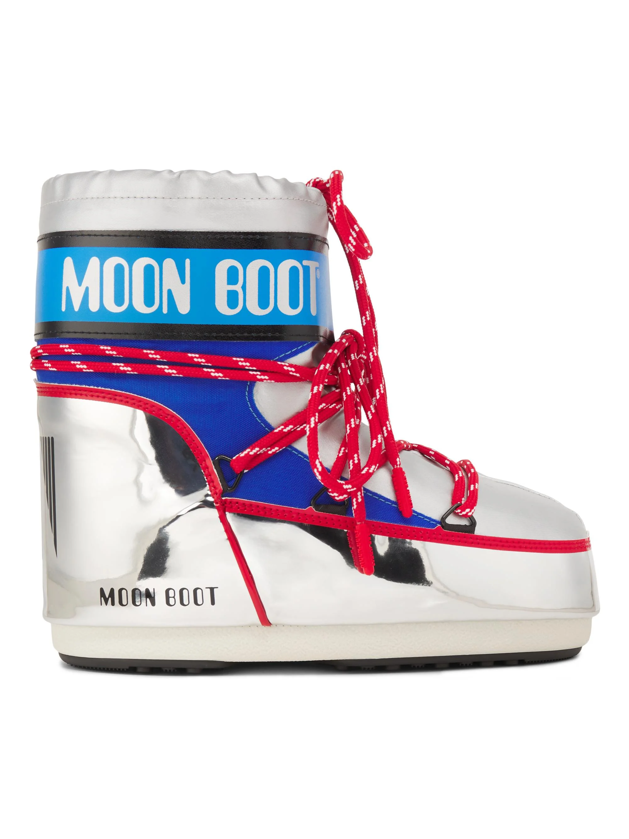 Men's MB Icon Metallic Logo Boots - Silver Blue Red - 1